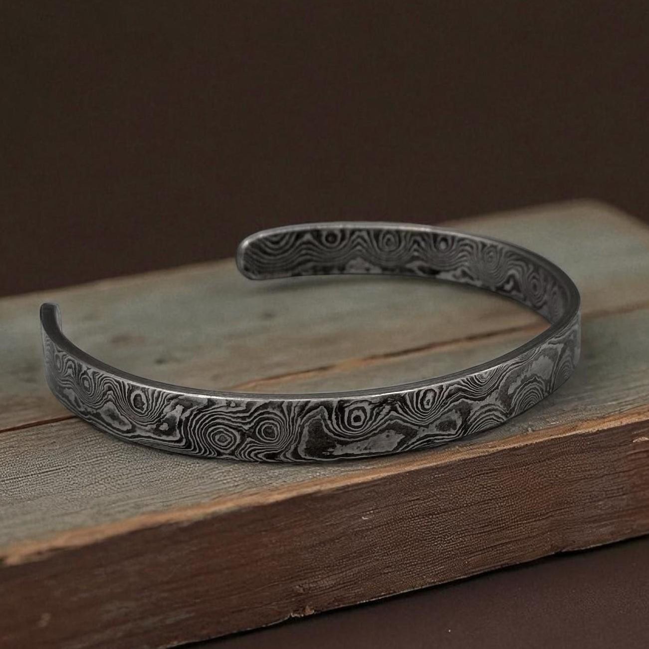 Viking Bracelet - Viking Dragon Cuff Bracelet, Stainless Steel Norse Arm Band, Midgard Serpent