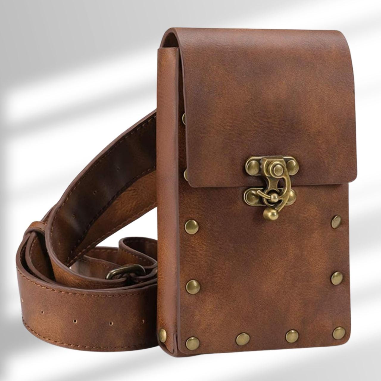 Viking Costume & LARP - Medieval Leather Belt Accessories Set, Viking Cosplay, Renaissance Faire