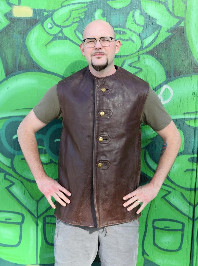 Viking Jacket - Handmade Warrior Medieval Leather Coat, Unisex Ranger Combat Quilted Viking Cosplay