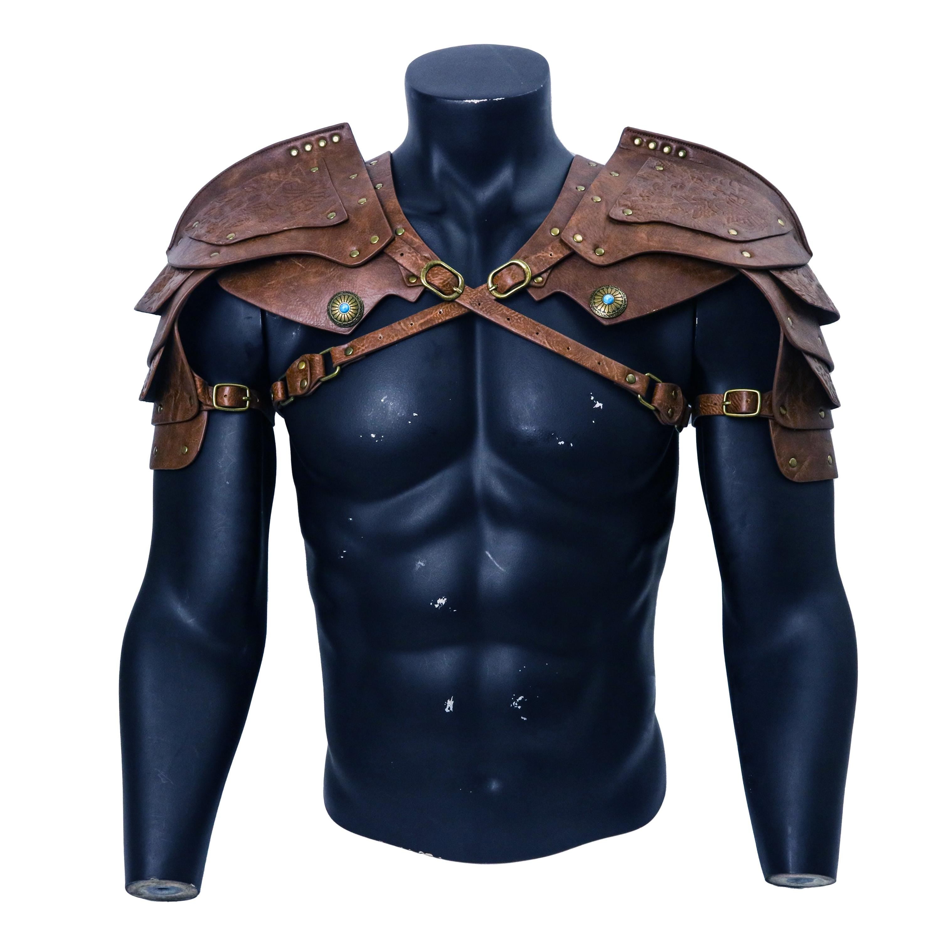 Viking Jacket - Handmade Warrior Medieval Leather Coat, Unisex Ranger Combat Quilted Viking Cosplay