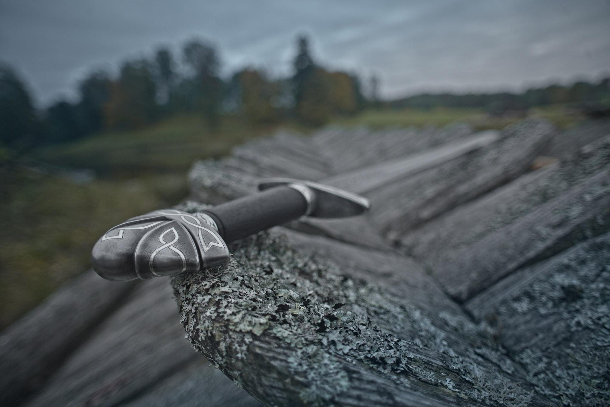Viking Weapon Replica - Northmen Sword Hand Forged Damascus Steel, Medieval Viking Long Sword, Wall