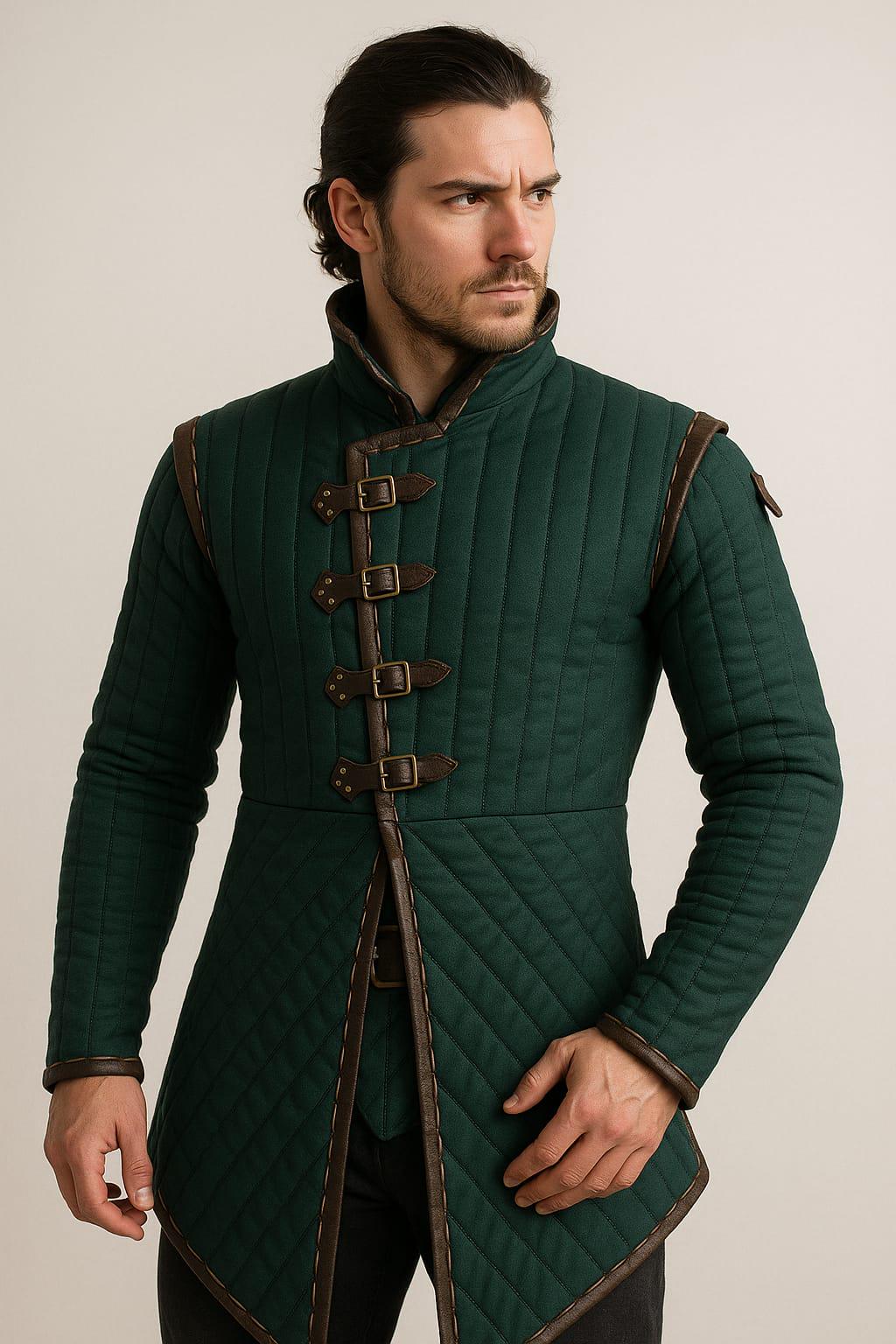 Viking Jacket - Viking Wool Klappenrock Coat, Early Medieval Warrior Tunic, Handcrafted Jacket