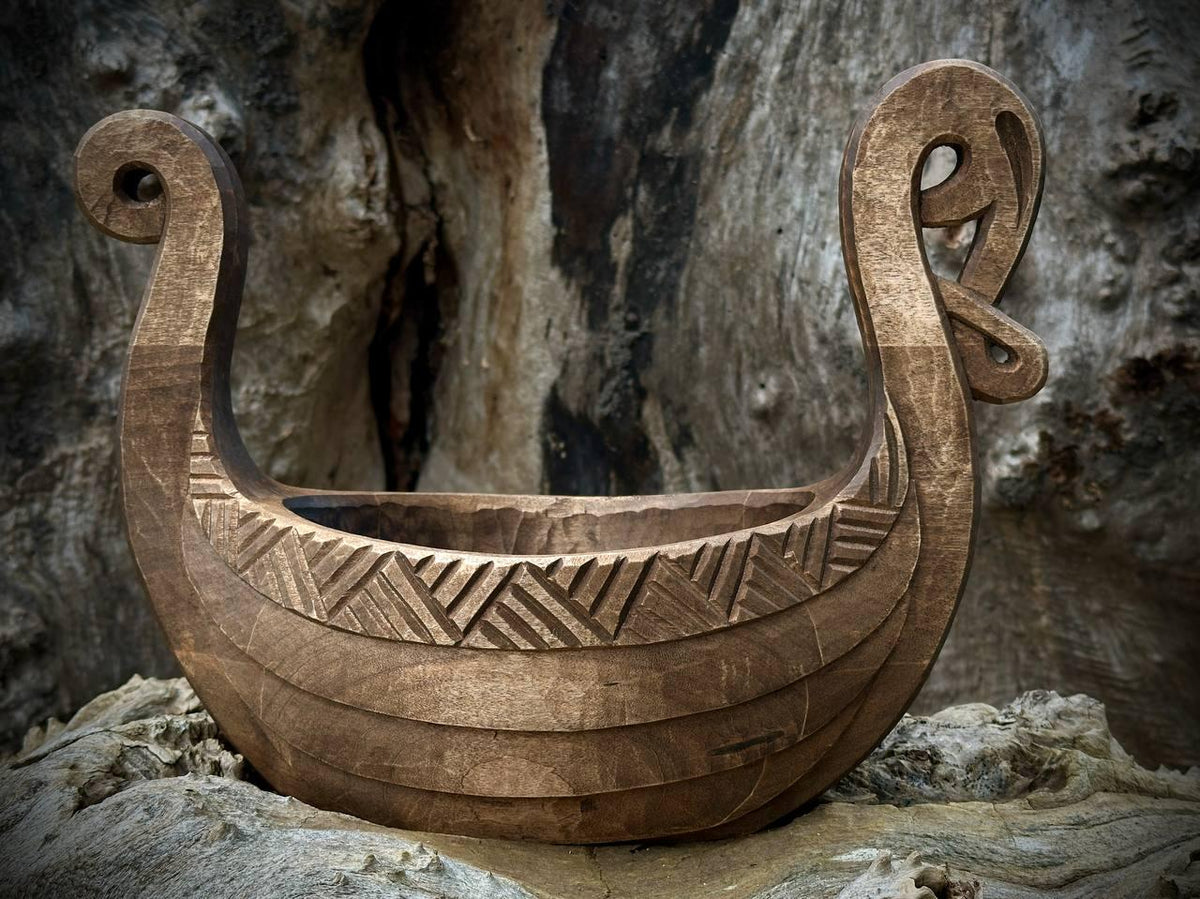 Viking Mug - Ale Mug Wooden Norwegian Norse Viking Bowl Urnes style