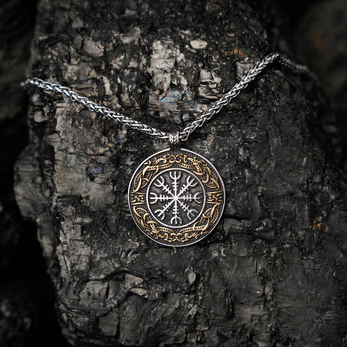 Viking Odin Hoodie - Viking Raven Vegvisir Hoodie, Norse Celtic Knotwork All Over Print Pullover