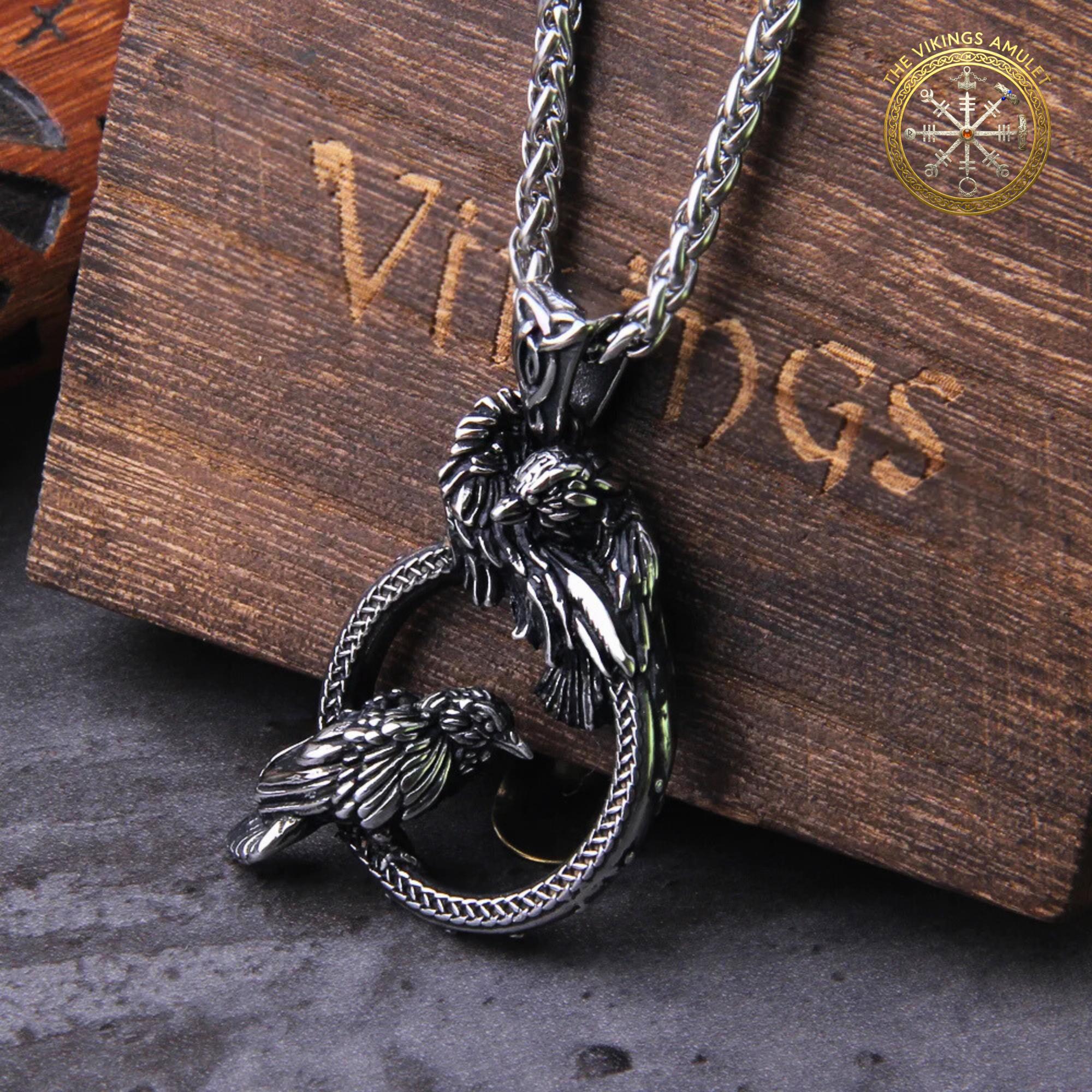 Viking Vegvisir Compass Necklace - Handmade Viking Paracord Necklace – Vegvisir Amulet, Norse