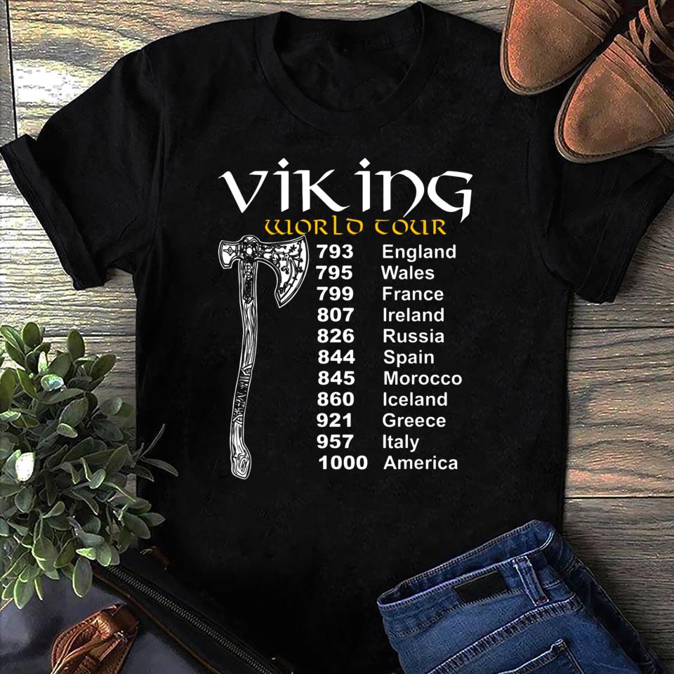 Viking Odin T-Shirt - Viking Warrior Valhalla graphic T-Shirt, Norse Helmet Odin Design