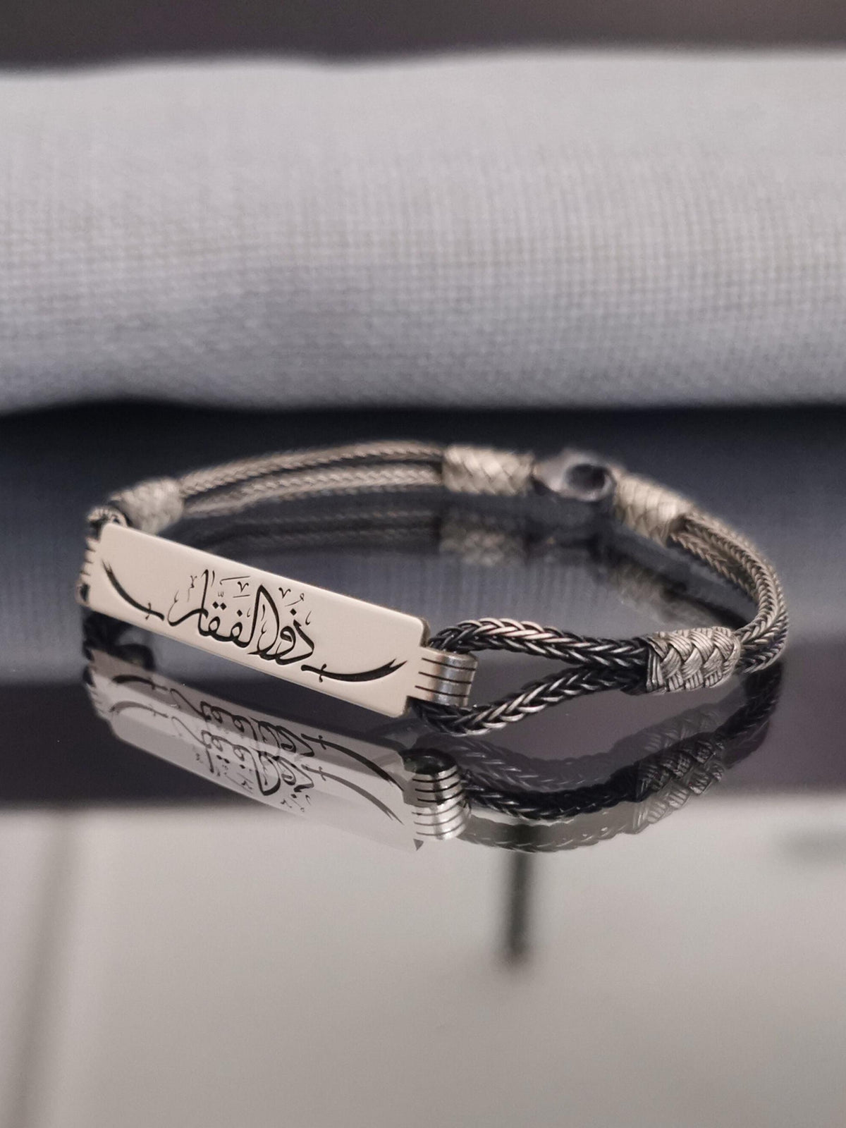 Viking Bracelet - 999 Sterling Silver Kazaziye Hand Braided Bracelet Men, Oxidized Woven Celtic