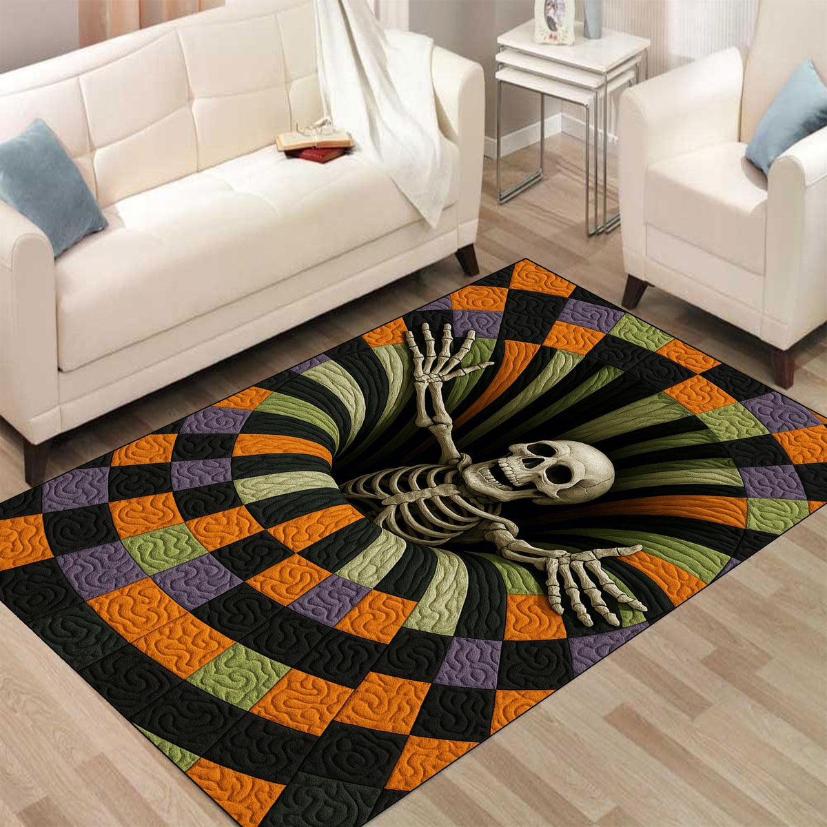 Viking Yggdrasil Tree of Life Rug - Viking Sword Rug, Norse Mythology Area Rug, Celtic Knot Decor