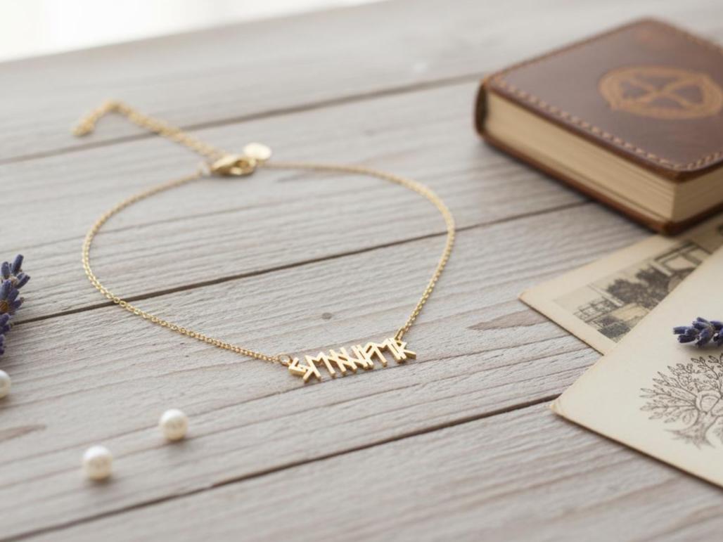 Viking Rune Necklace - Personalized Viking Alphabet Name Necklace Custom Viking Rune Secret Message