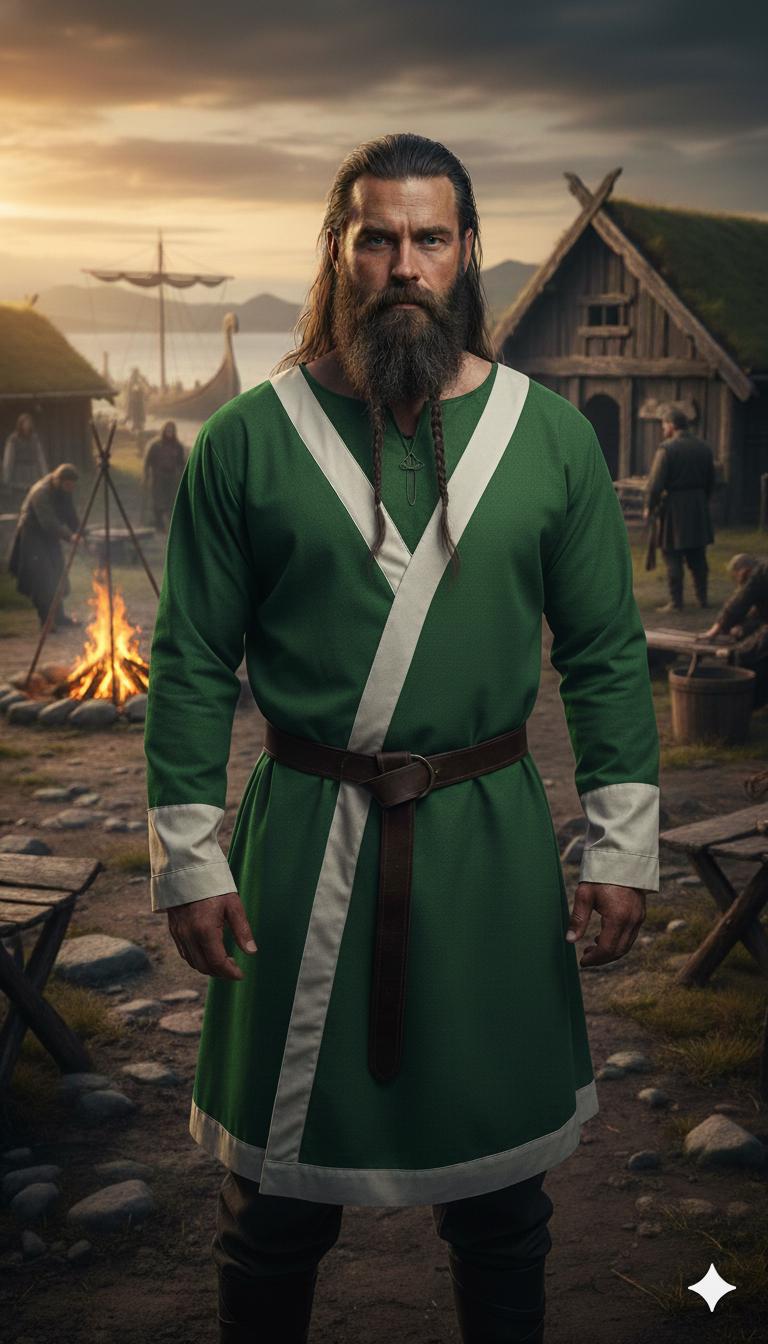 Viking Jacket - Viking Wool Klappenrock Coat, Early Medieval Warrior Tunic, Handcrafted Jacket