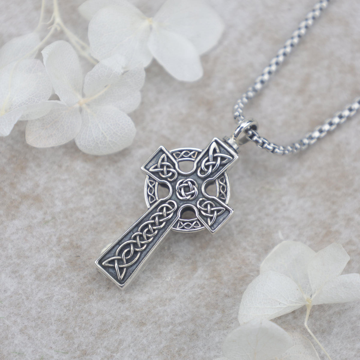 Viking Rune Necklace - Viking Rune Urn Necklace – Norse Symbol Cremation Jewelry for Ashes – 925