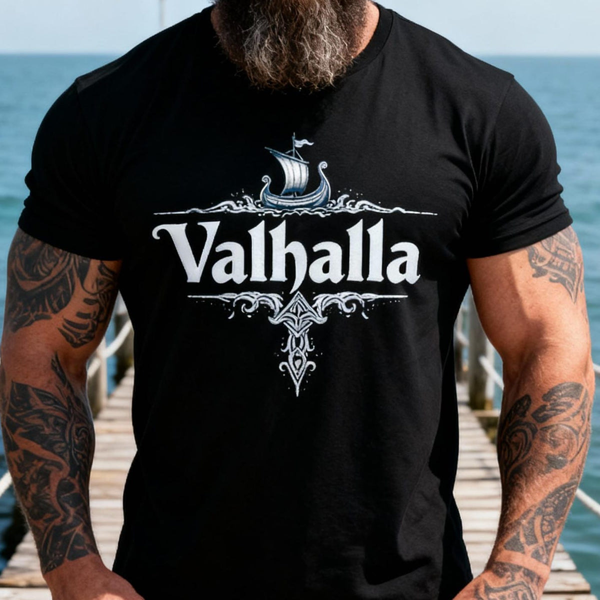 Viking Odin T-Shirt - Viking Warrior Valhalla graphic T-Shirt, Norse Helmet Odin Design