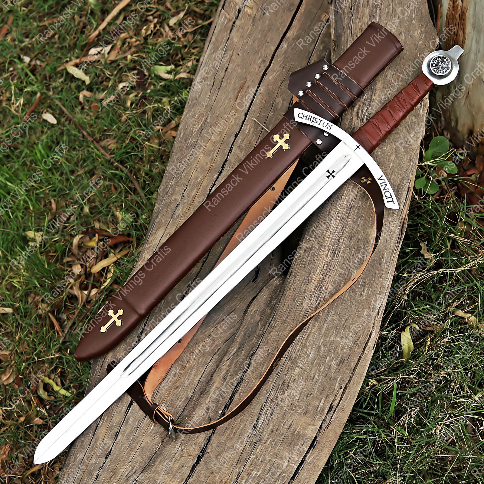 Viking Weapon Replica - Hand Forged Northmen Damascus Sword Replica, Authentic Viking Inspired
