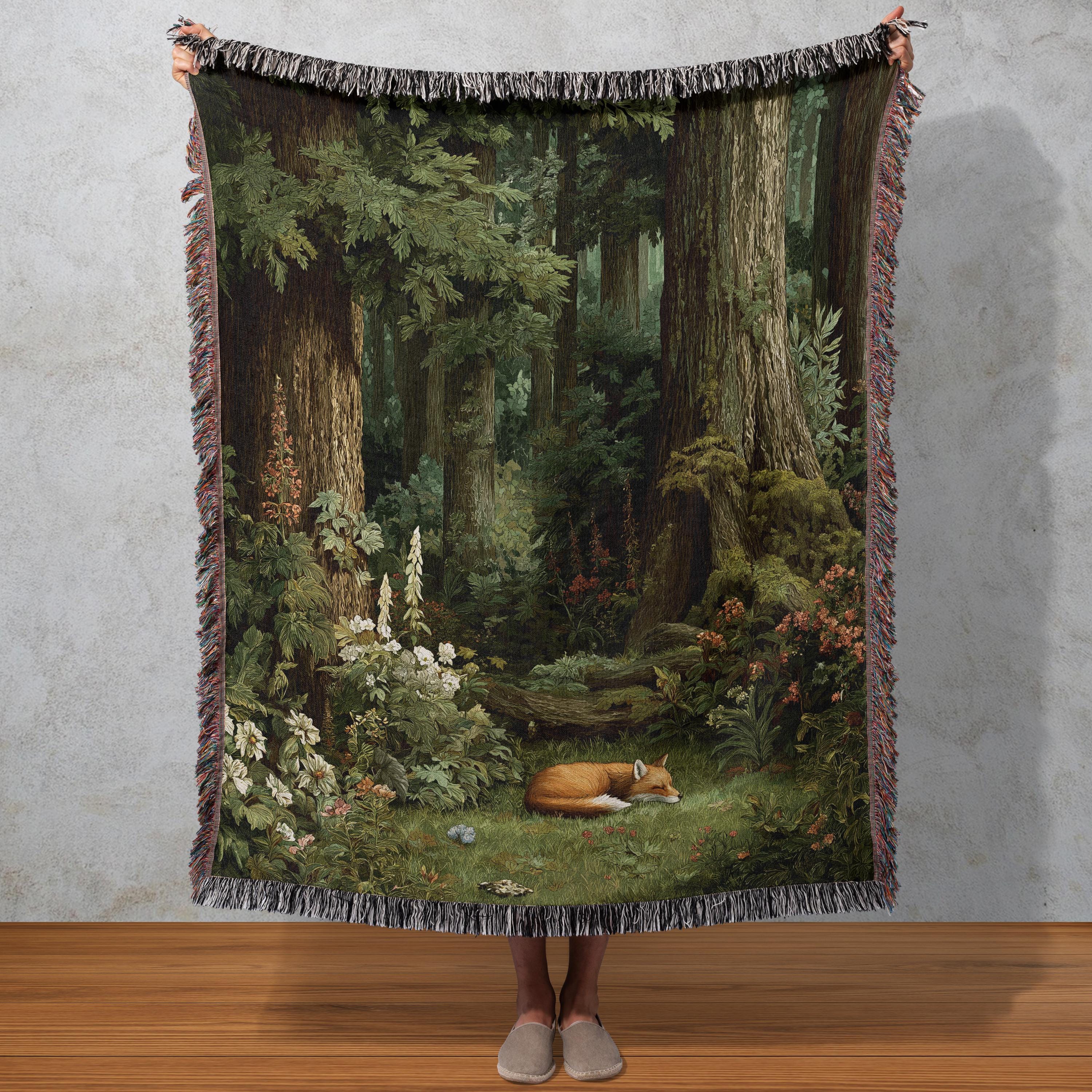 Viking Blanket - Viking Couple Woven Blanket, Norse Warrior Tapestry, Nordic Mythology Wall