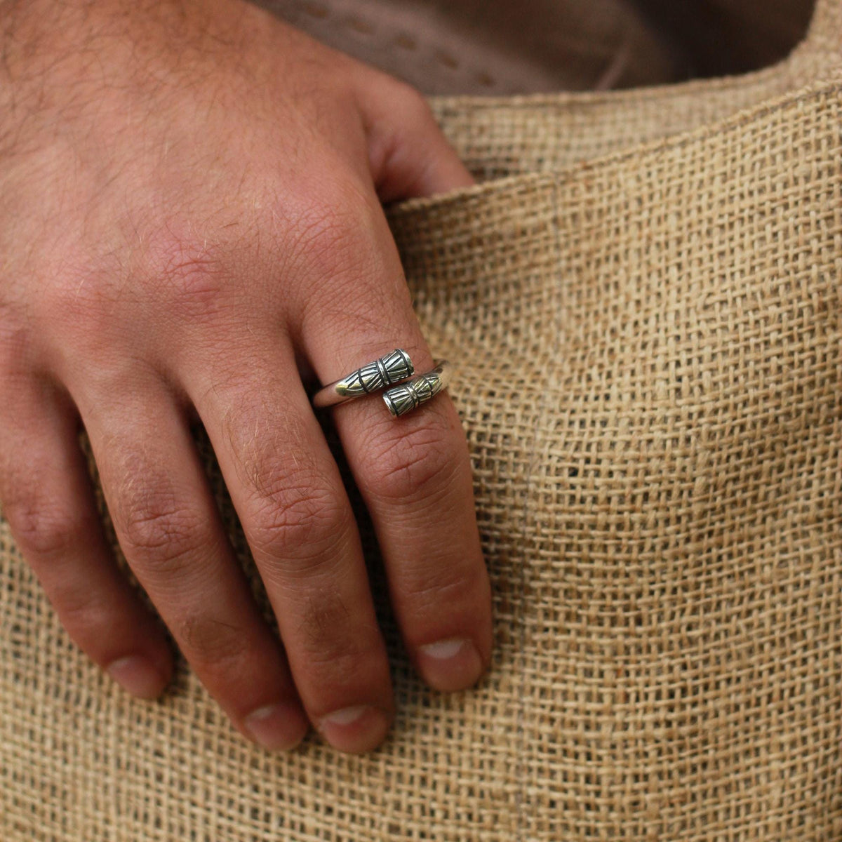 Viking Ring - Norse Viking Ring, Ancient Decor Adjustable Band