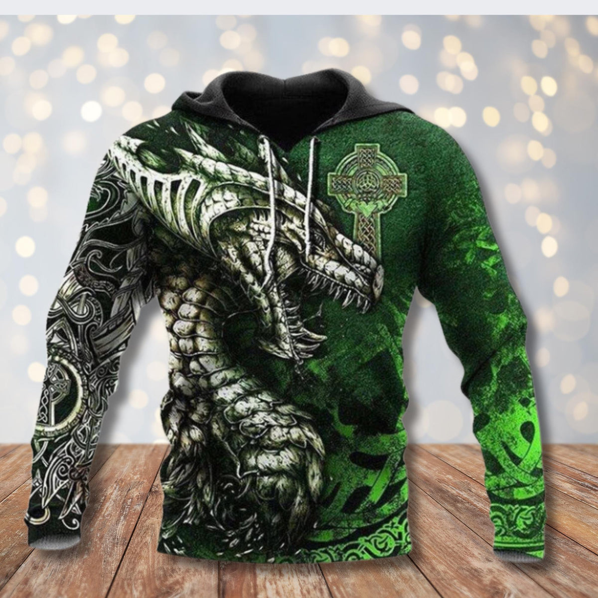 Viking Odin Hoodie - Viking Odin 3D Hoodie, Norse Tattoo Art, Unisex Fleece Sweatshirt