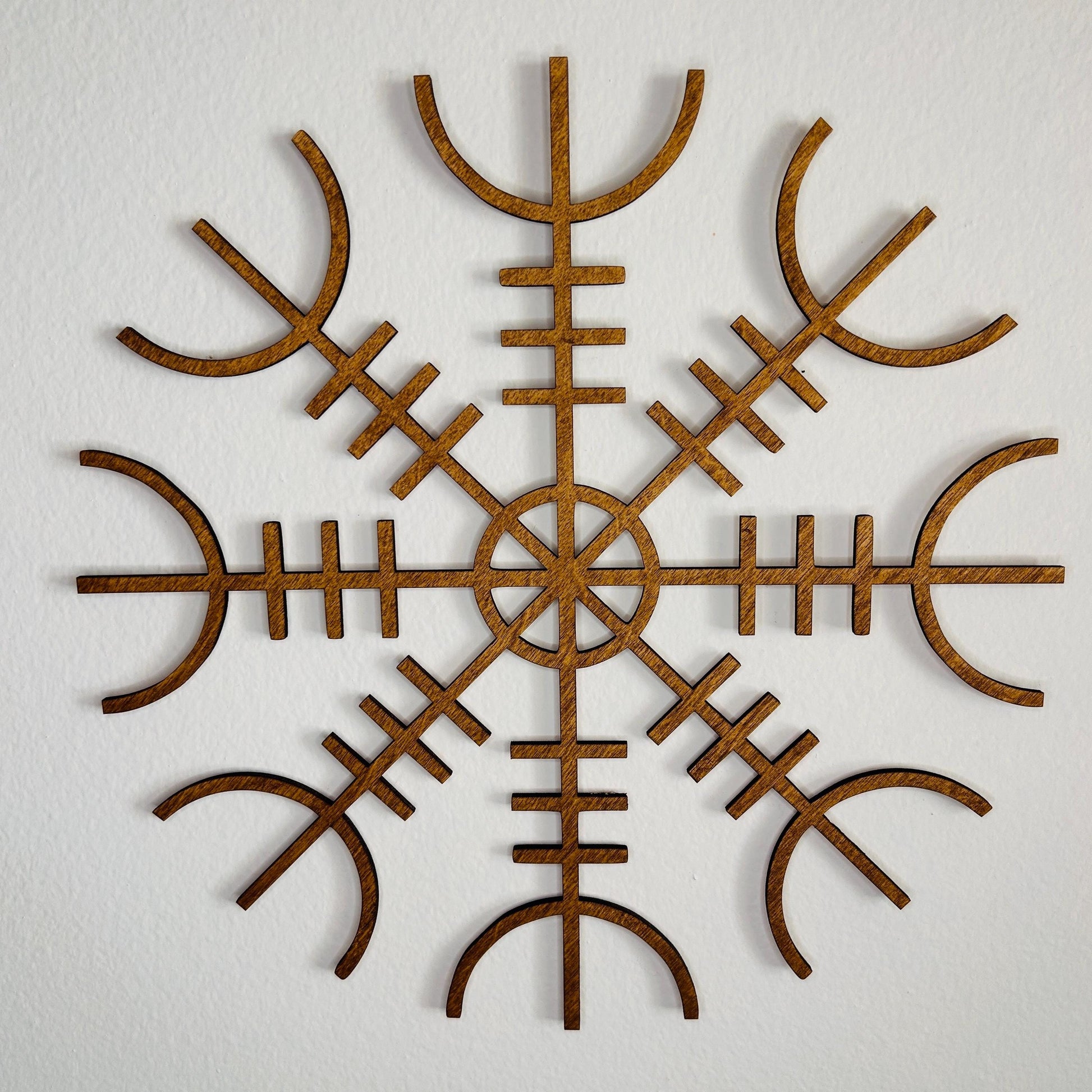 Viking Vegvisir Compass Blanket - Viking Vegvisir Wall Art Wooden Decor, Norse Compass Symbol Wall