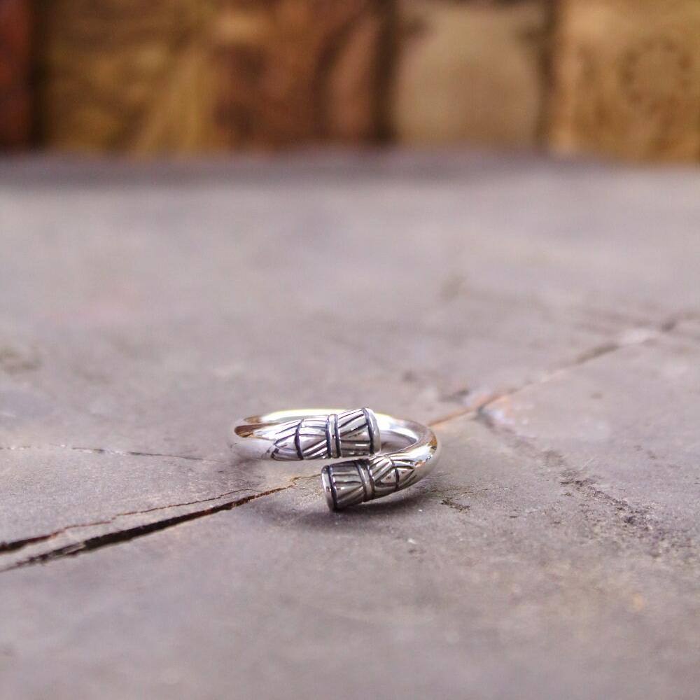 Viking Ring - Norse Viking Ring, Ancient Decor Adjustable Band