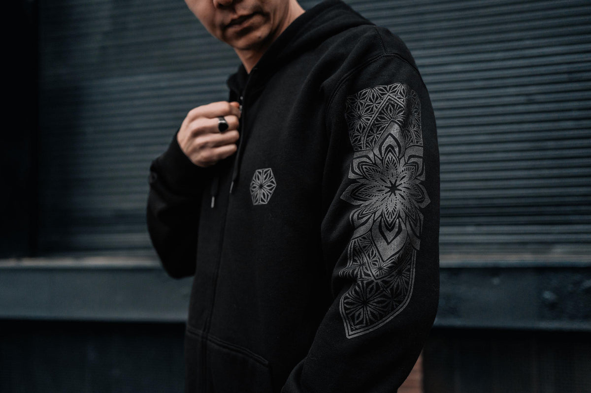 Viking Vegvisir Compass Hoodie - Runic Vegvisir Trident Hoodie - Norse Mythology, CoolMax Lined