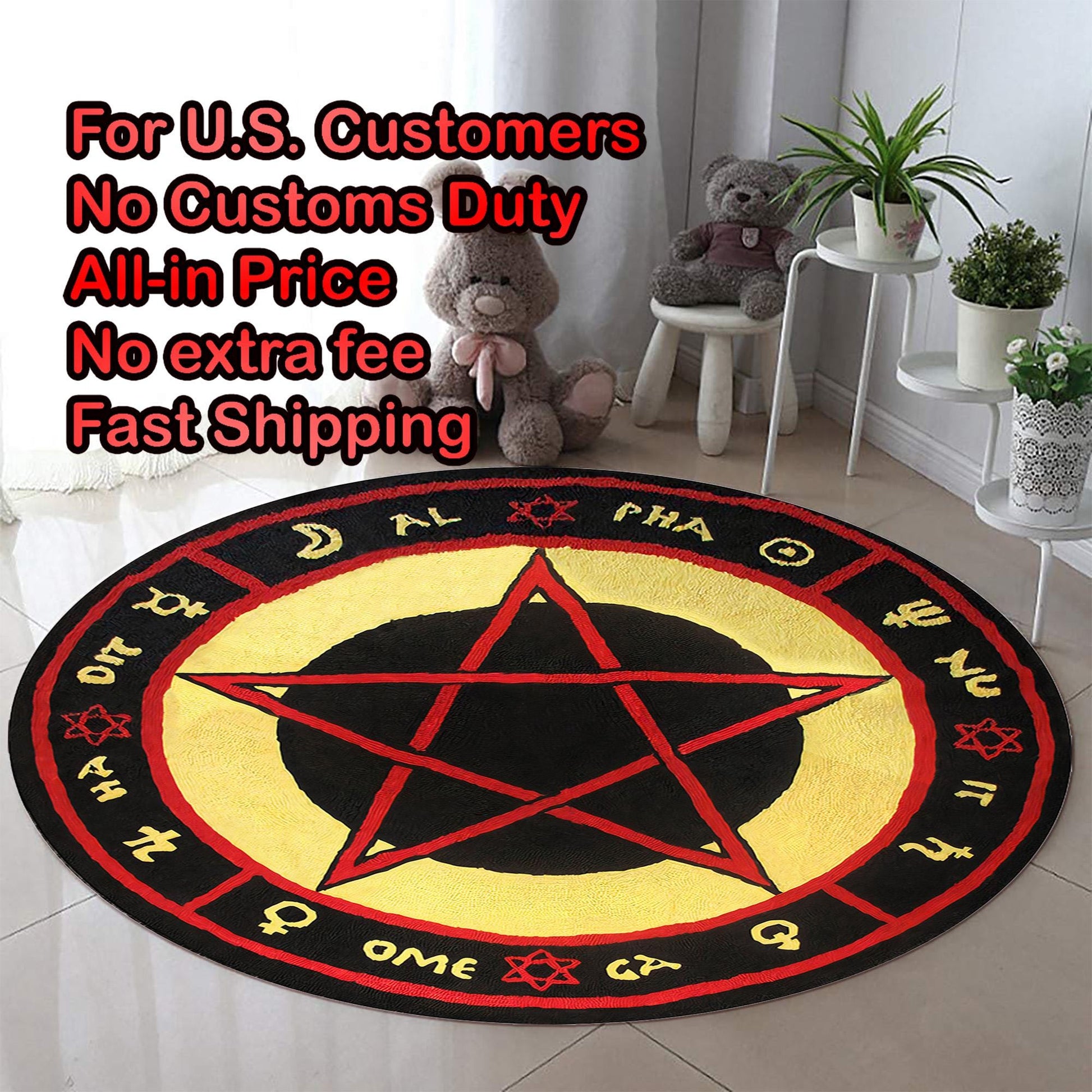 Viking Raven Rug - Viking Norse Mythology Rug, Raven Tree of Life, Nordic Ship Design, Celtic Knot