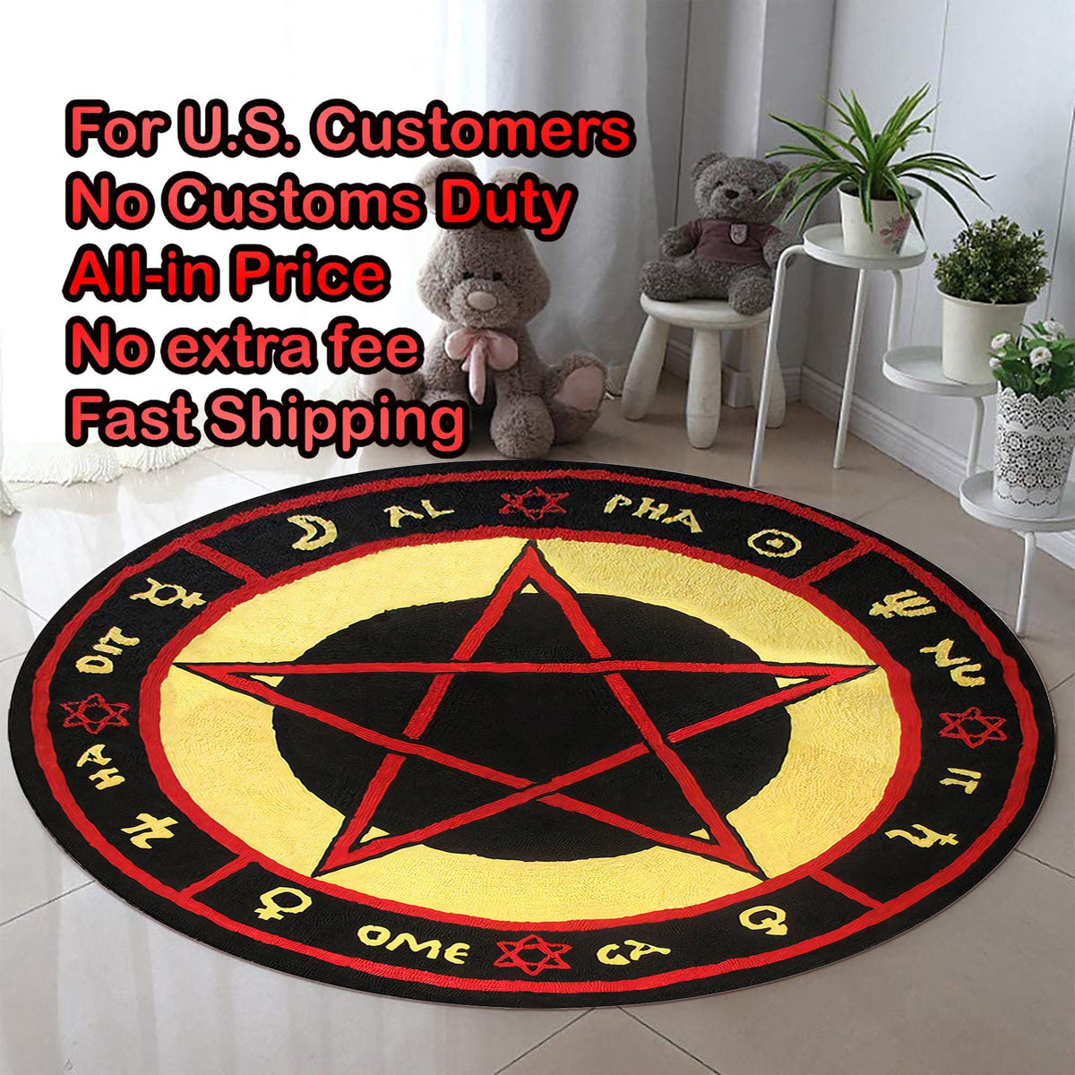 Viking Raven Rug - Viking Norse Mythology Rug, Raven Tree of Life, Nordic Ship Design, Celtic Knot