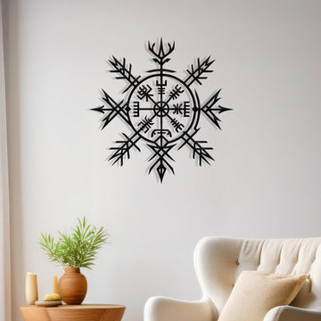 Viking Blanket - Norse Protection Symbol, Scandinavian Wall Hanging, Viking Decor