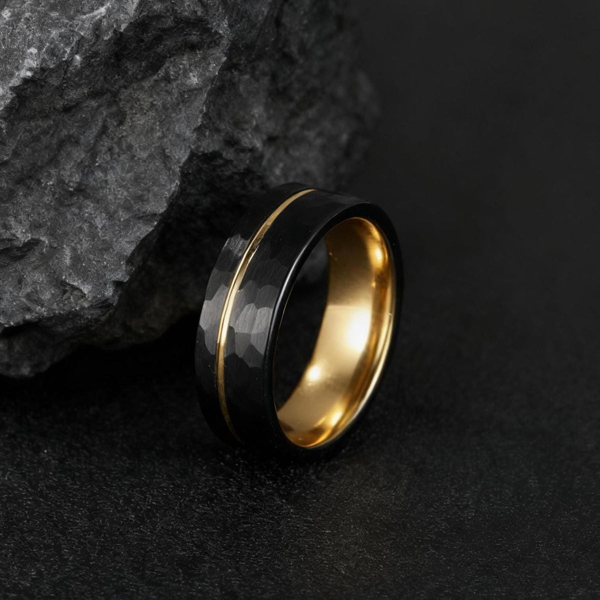 Viking Rune Ring Set of 3 · Norse Stainless Steel Band · Elder Futhark · Nordic Warrior Ring Men