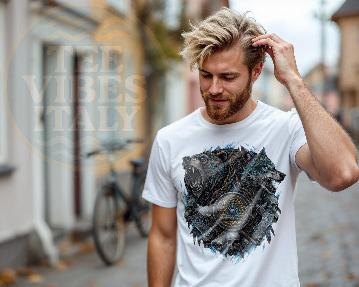 Viking Thor's Hammer T-Shirt - Mjolnir Thor Hammer Viking Shirt, Norse Mythology T-Shirt, Nordic