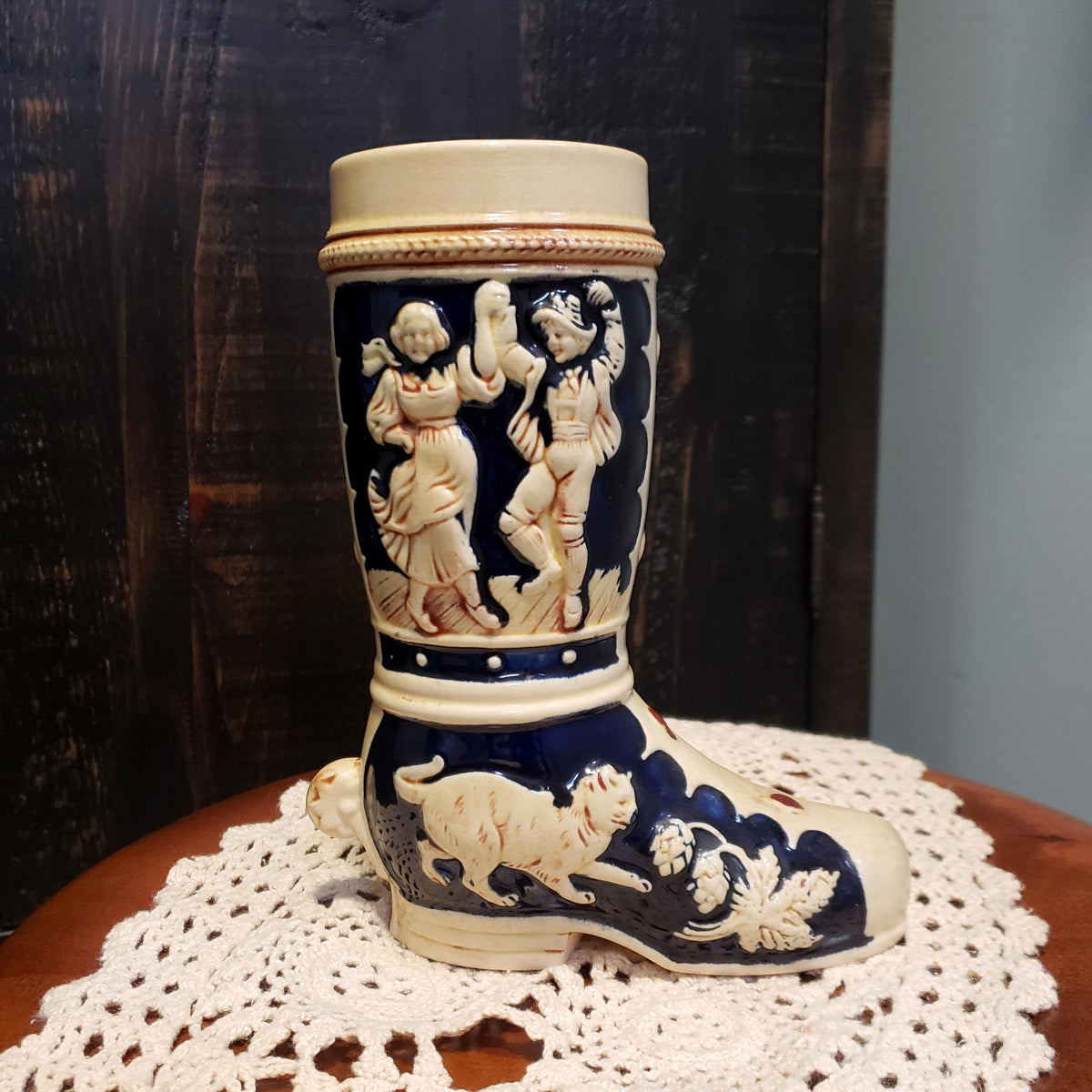 Viking Mug - Vintage Medieval Fantasy Ceramic Beer Stein Wizard Lid Viking Warrior Christmas Gift