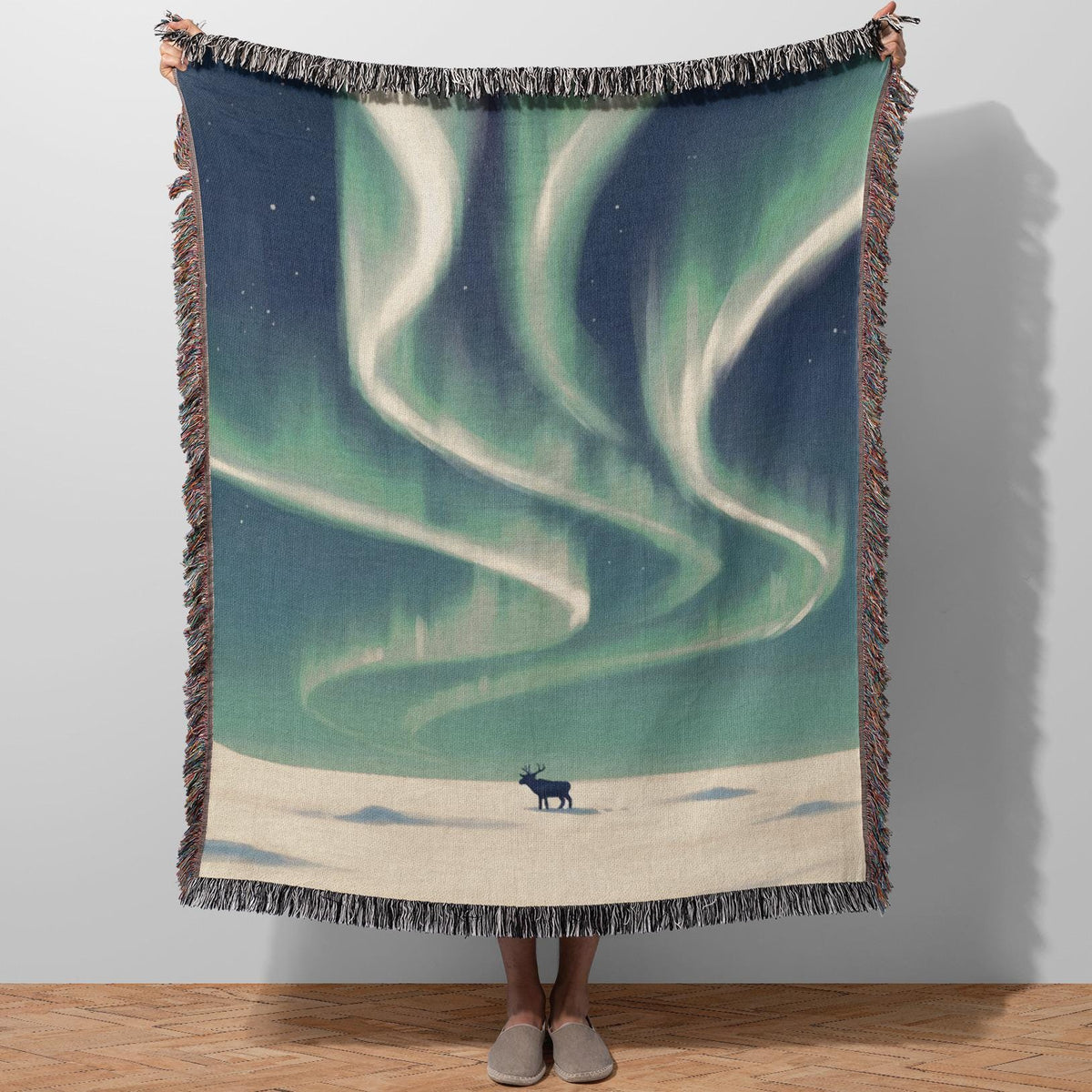 Viking Odin Blanket - Norse Mythology Woven Blanket - Odin Valknut Throw, Viking Warrior Art Gift