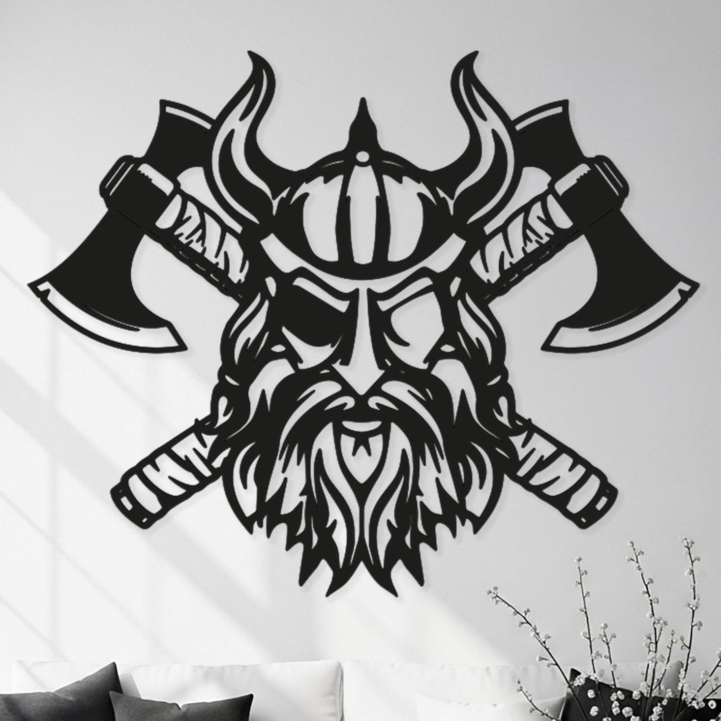 Viking Vegvisir Compass Home Decor - Vegvisir Wall Art, Metal Wall Art, Metal Wall Decor, Sign For