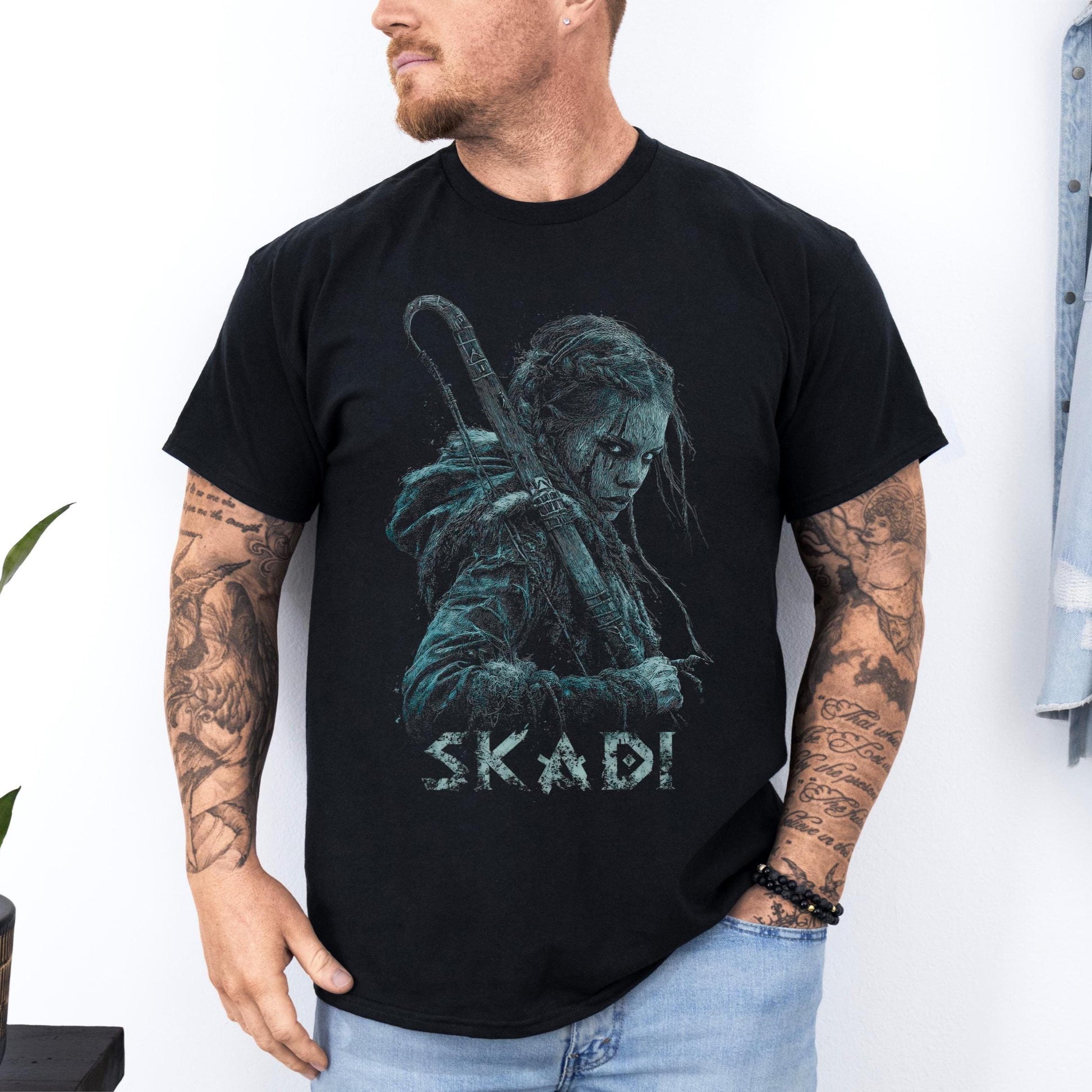 Viking Valhalla T-Shirt - Too Many Idiots Not Enough Axes Viking T-Shirt, Funny Norse Warrior Tee