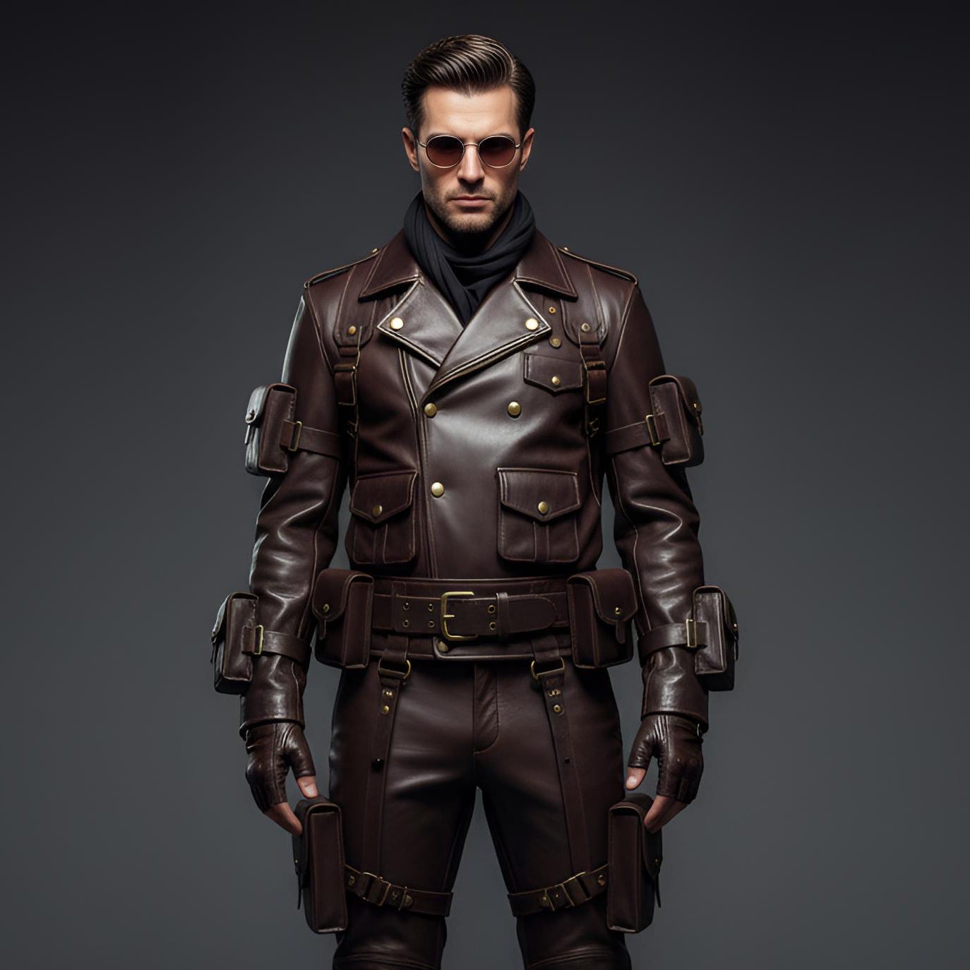 Viking Jacket - Inspired Jacket Viking Warrior Leather Coat with Faux Fur Hood Norse Mythology