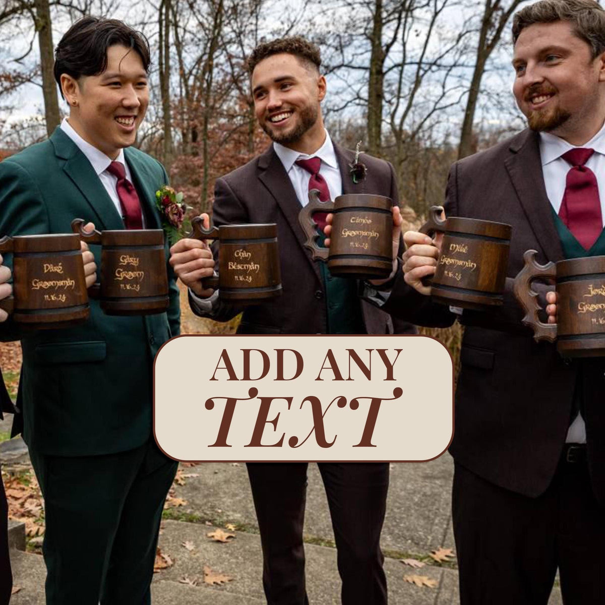 Viking Mug - Groomsmen gifts - wedding best men gifts, Lord wedding mug for him, Wood tankard