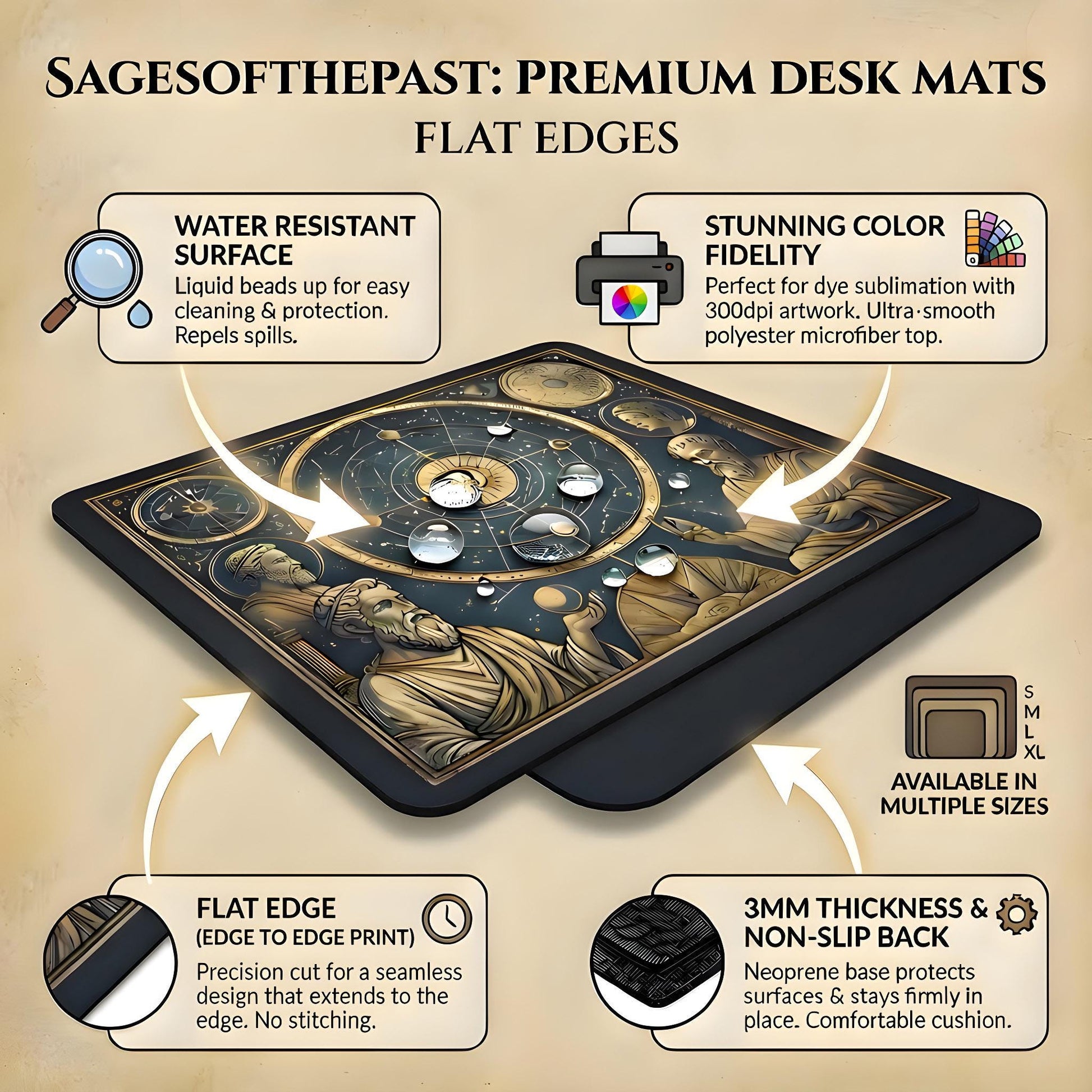 Viking Leather Accessory - Viking Skull Deskmat Viking Deskpad Skull Desk Mat Viking Desk Pad Norse