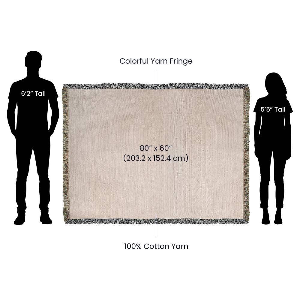 Viking Raven Blanket - Viking Axes Woven Throw Blanket, Norse Raven Celtic Knot Tapestry, Medieval