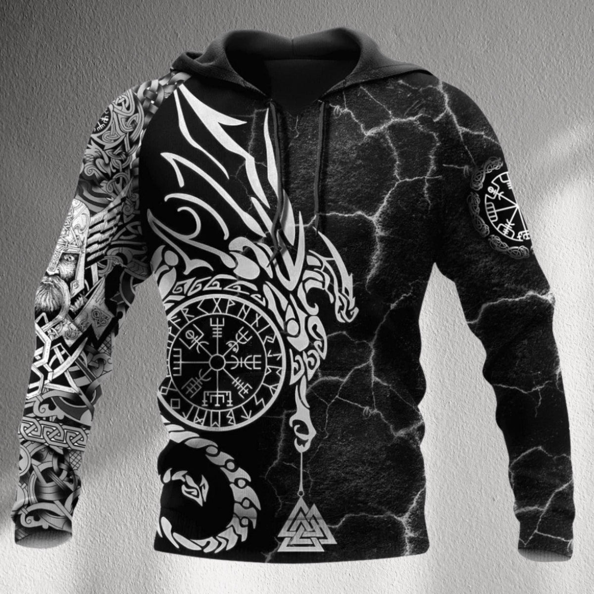 Viking hoodie top winter cloth quality gift hoodie hooded