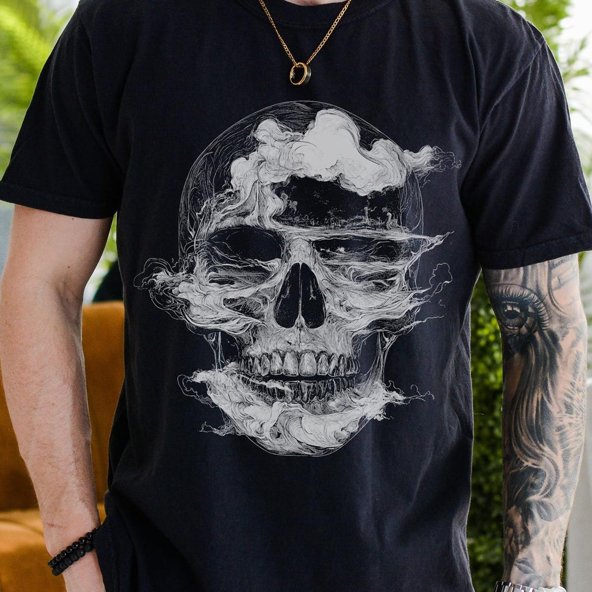 Viking T-Shirt - Viking Skull Oversized T-Shirt