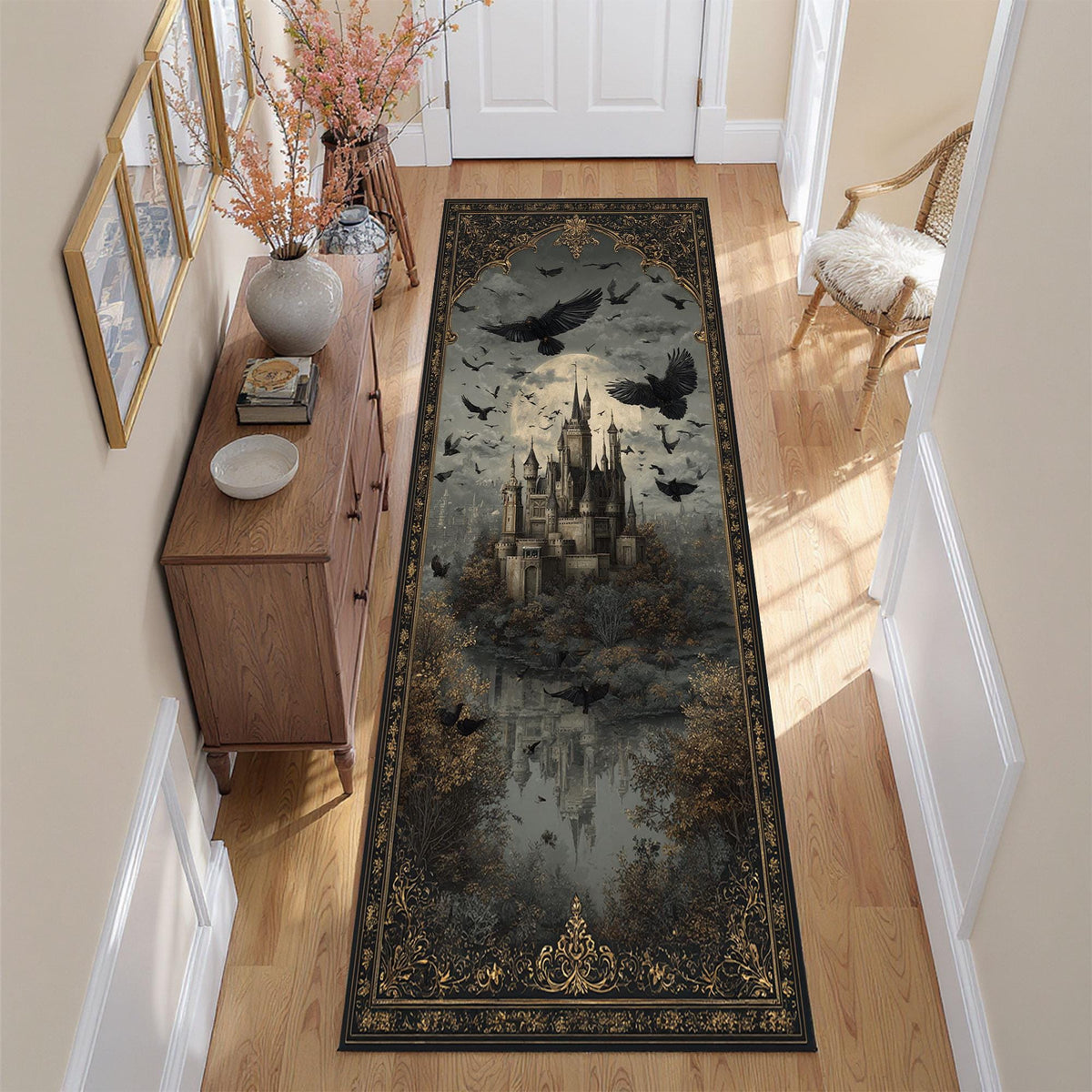 Viking Yggdrasil Tree of Life Rug - Yggdrasil Tree of Life Rug, Nordic Mythology Rug, Viking Runes