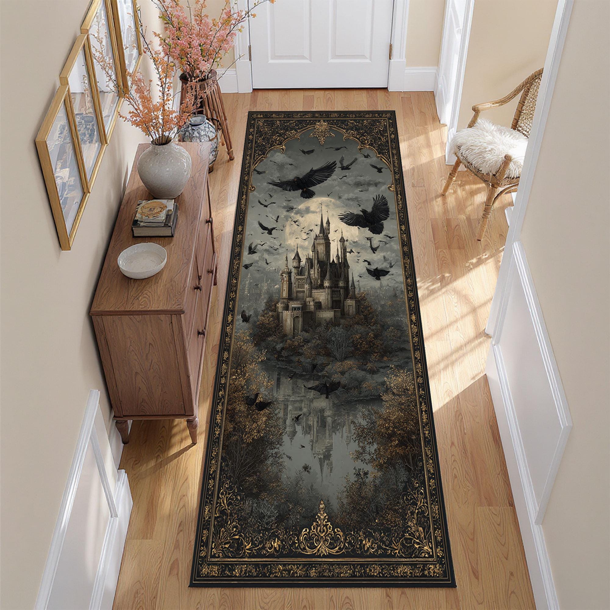 Viking Yggdrasil Tree of Life Rug - Yggdrasil Tree of Life Rug, Nordic Mythology Rug, Viking Runes