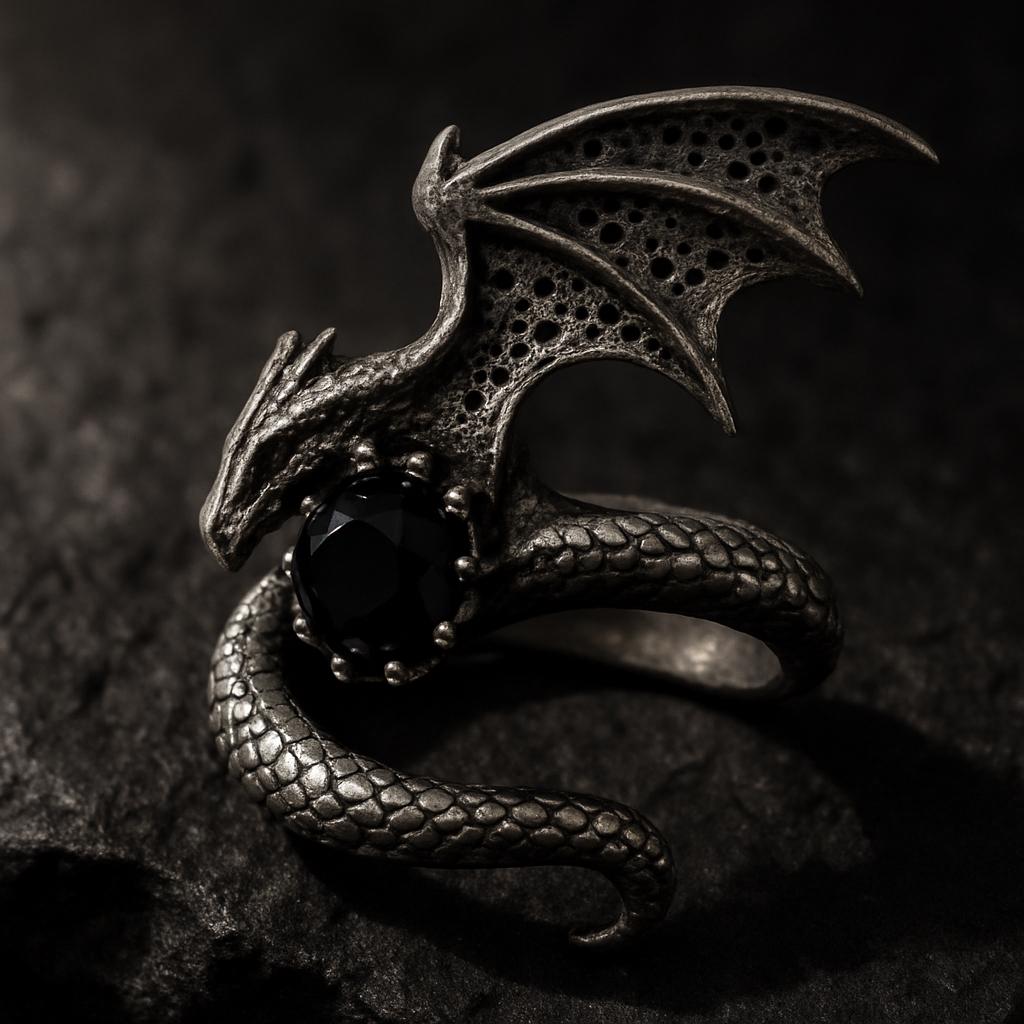 Viking Rune Ring - Viking Gothic Occult Bindrune Shield Intertwined Rune Band Ring, Silver Jewelry