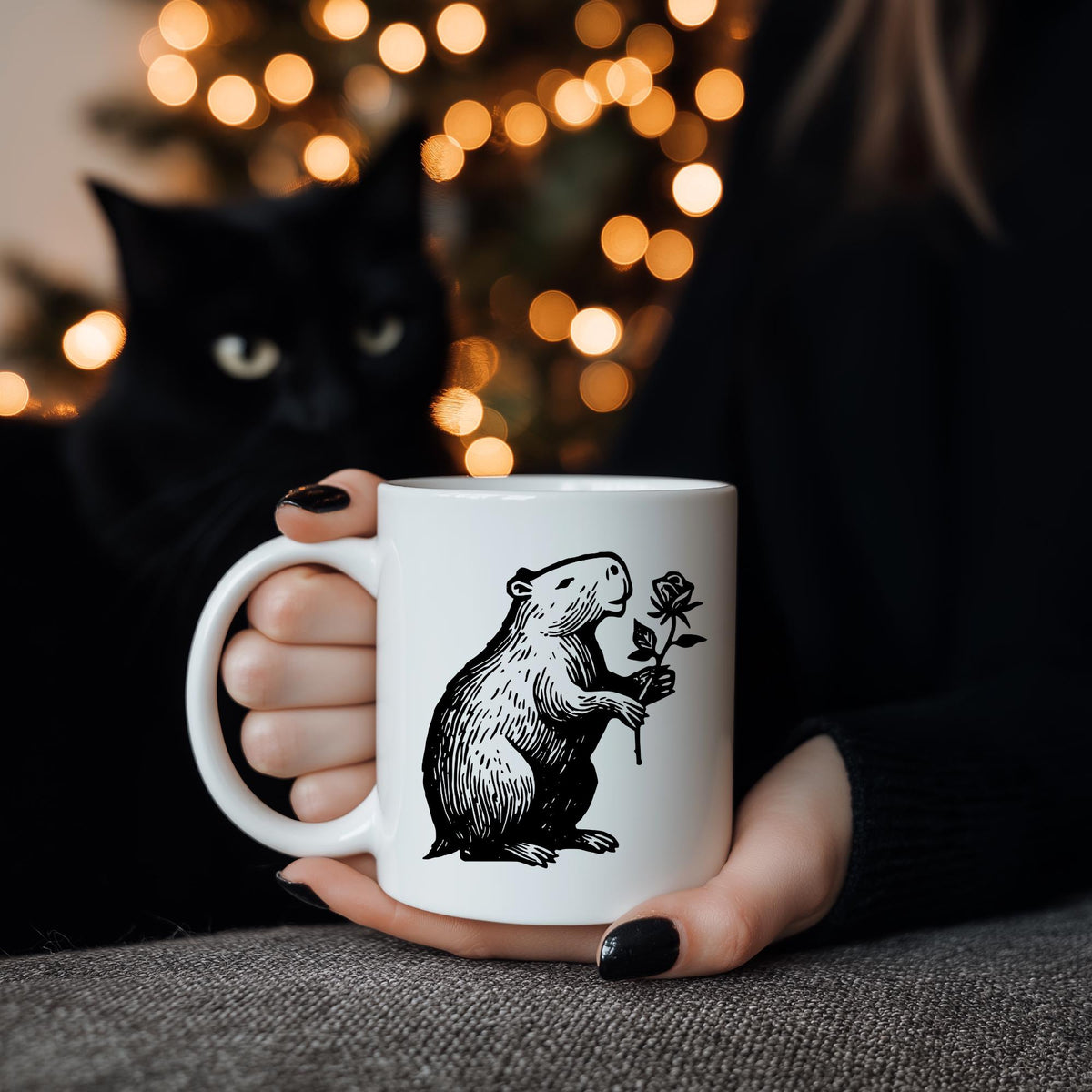 Viking Mug - Viking Coffee Mug, Black Coffee Cup, Father's Day Gift for Him