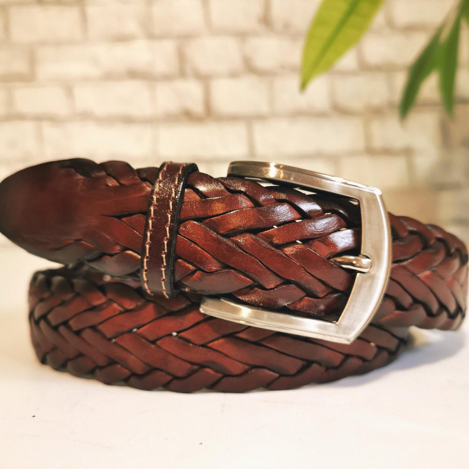Viking Vegvisir Compass Bracelet - Viking Braided Leather Bracelet – Norse Runes, Celtic Knot