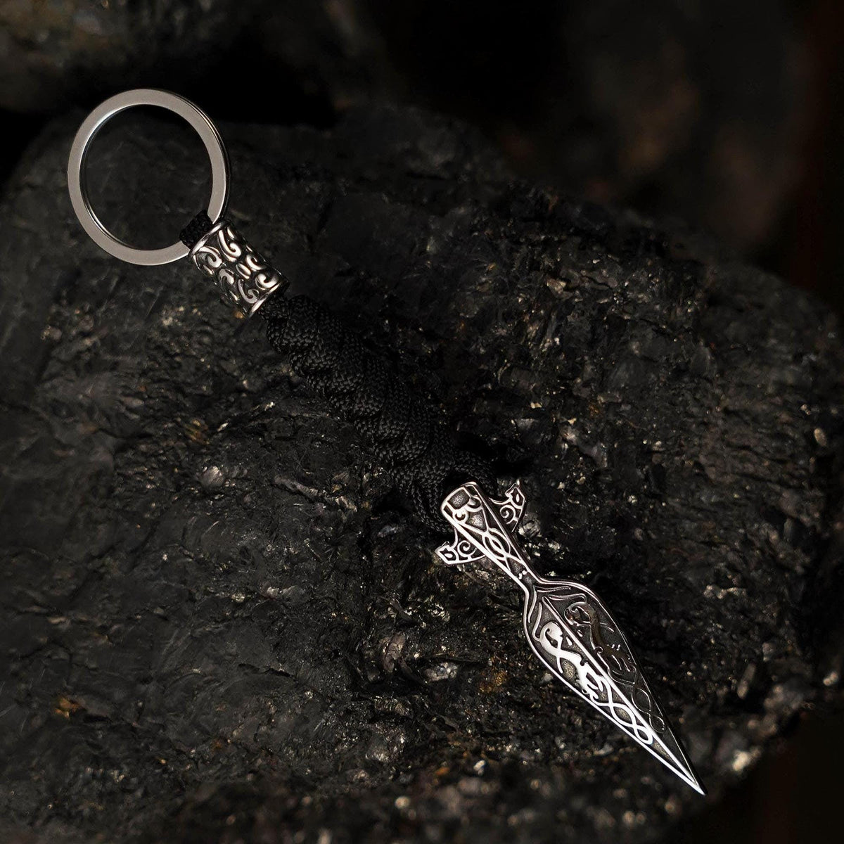 Viking Raven Necklace - Raven Head Viking Chain: Bronze Norse Necklace Replica