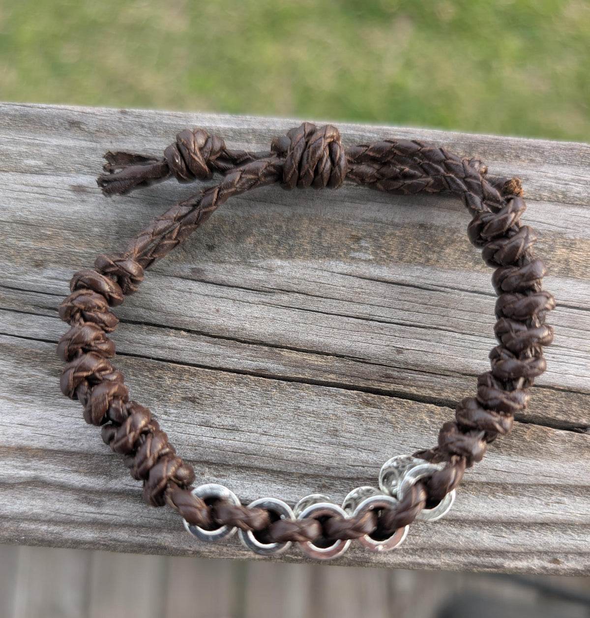 Viking Rune Bracelet - Handmade Celtic Viking Leather Bracelet with Runes: Personalized Name