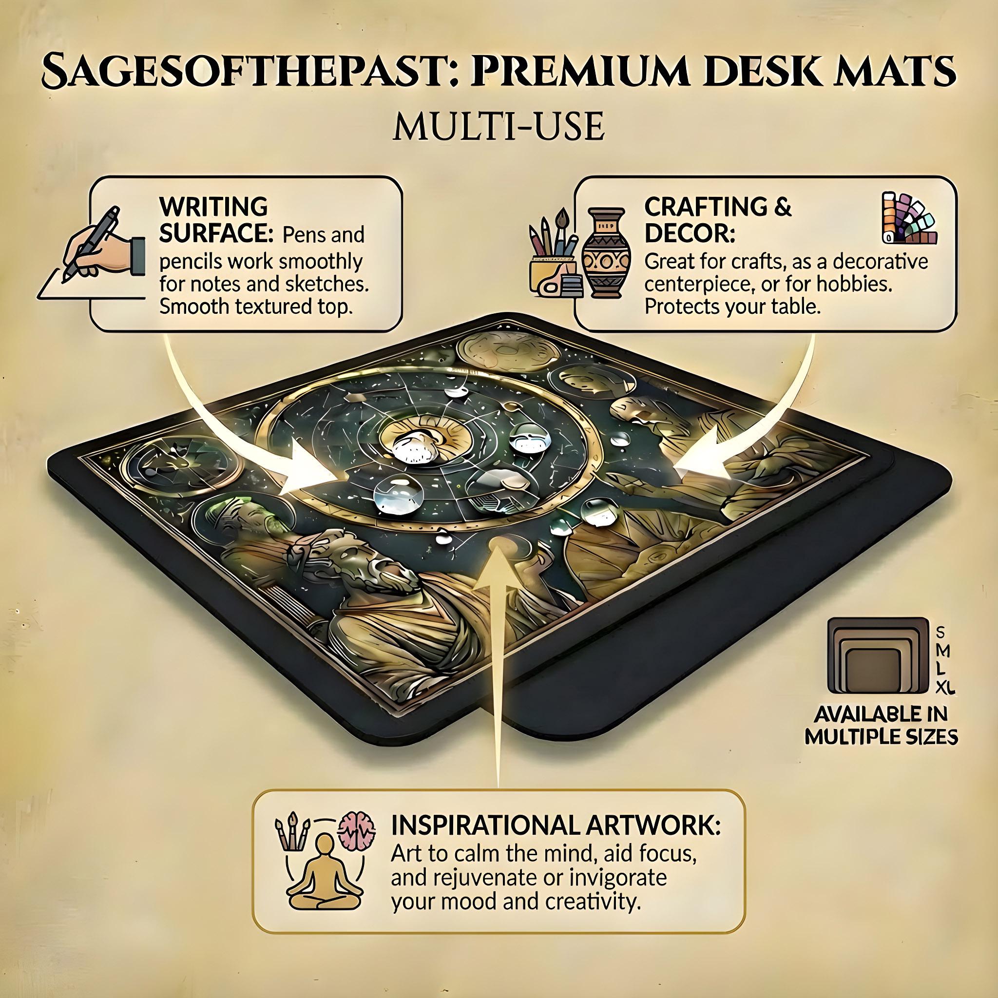 Viking Leather Accessory - Viking Skull Deskmat Viking Deskpad Skull Desk Mat Viking Desk Pad Norse