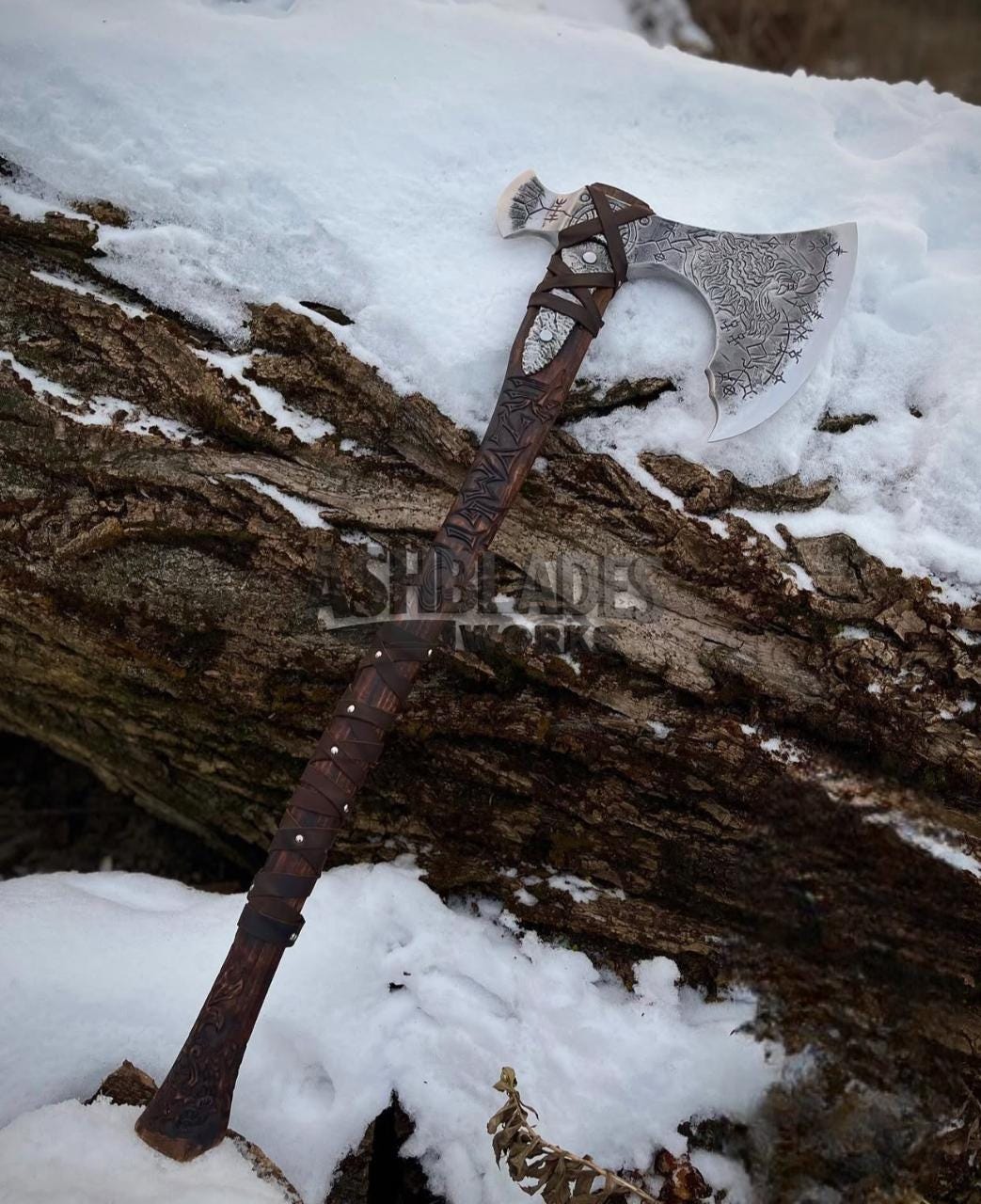 Viking Rug - Viking Axe Runner Rug, Nordic Warrior Black Gold Decor, Norse Myth Battle Axe Carpet