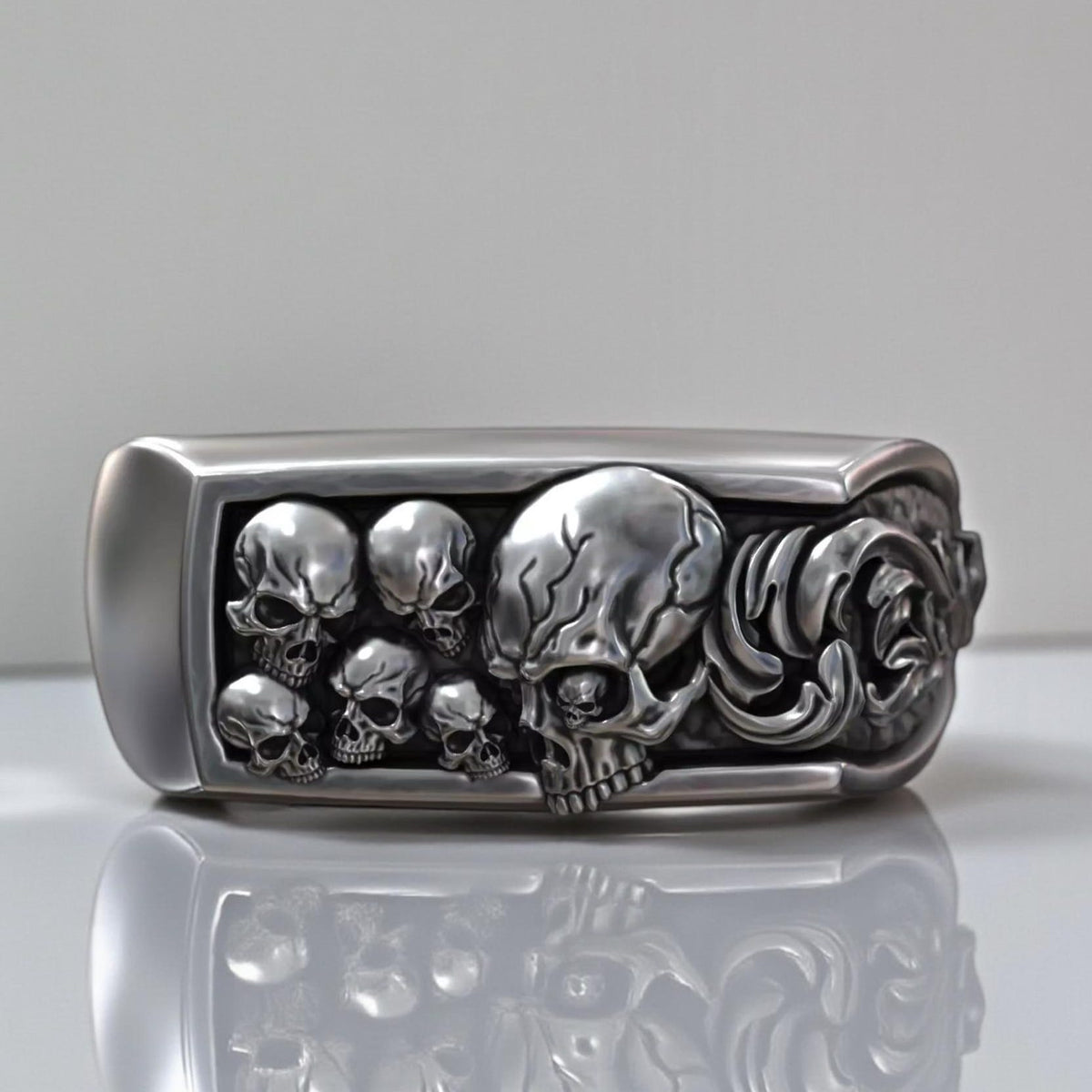 Viking Valknut Ring - Sterling Silver Norse Valknut Pinky Ring: Handcrafted Viking Statement