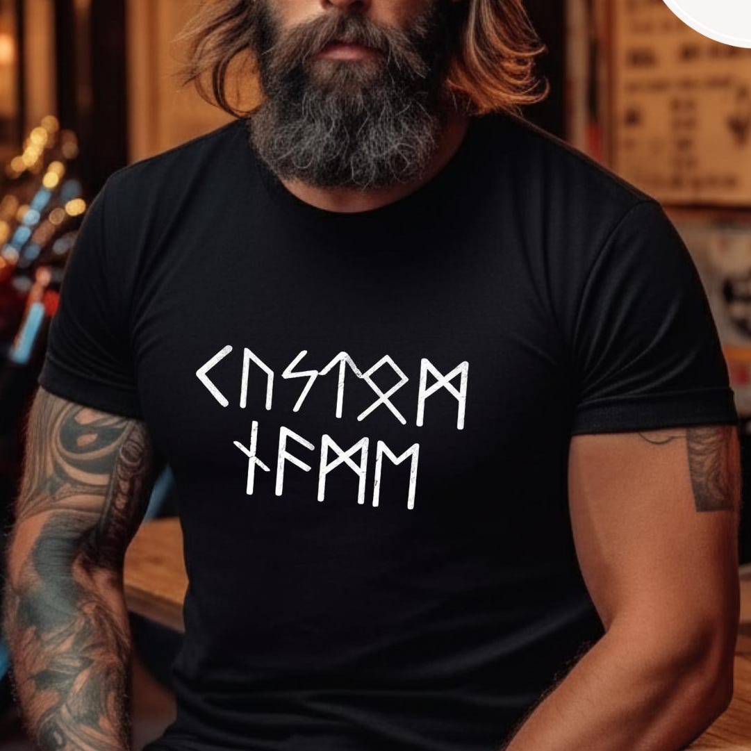 Viking Valhalla T-Shirt - Until Valhalla Rune Shirt, Minimalist Viking Tee for Men, Norse