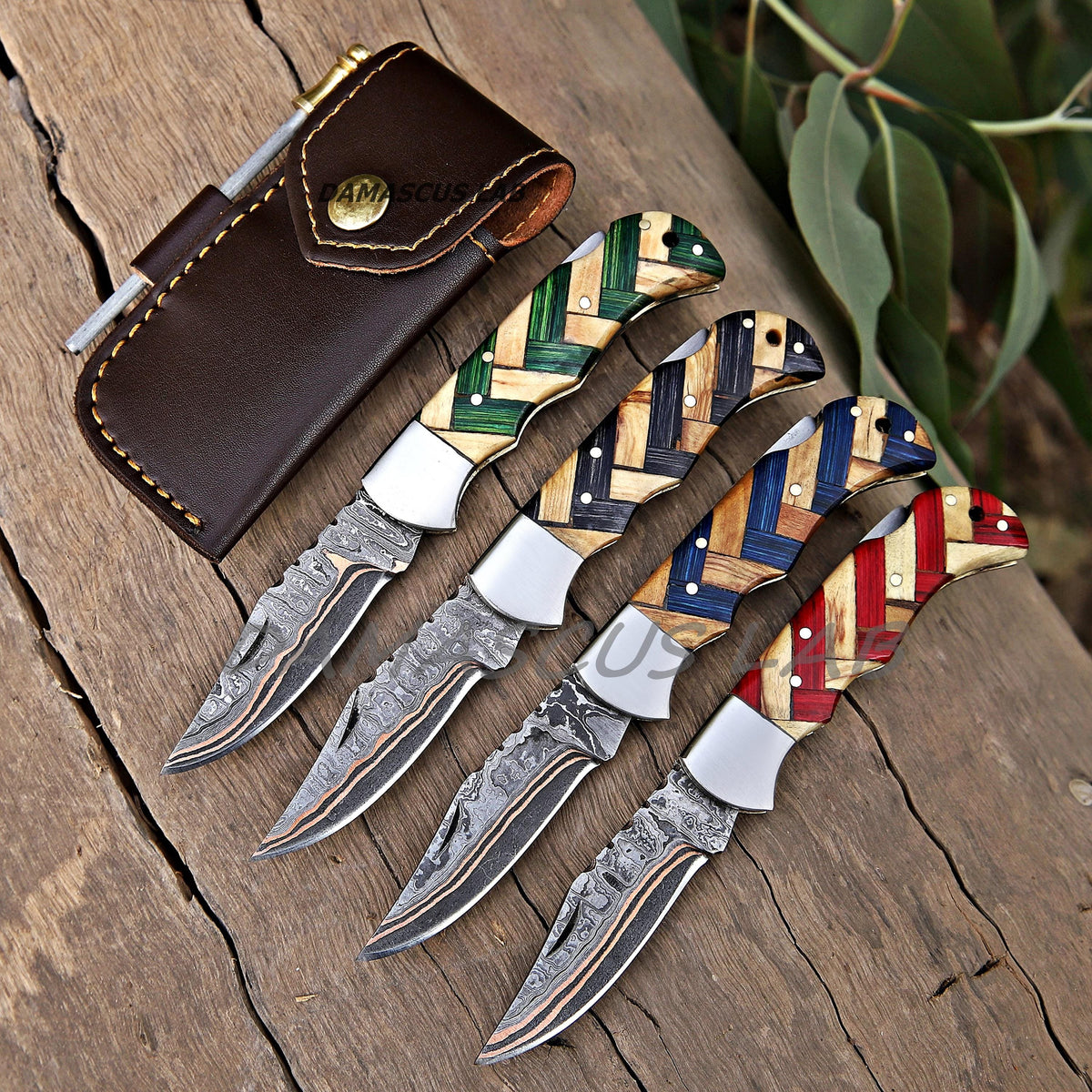 Viking Weapon Replica - Handmade Damascus Steel Celtic Leaf Sword, Viking Medieval Display Sword